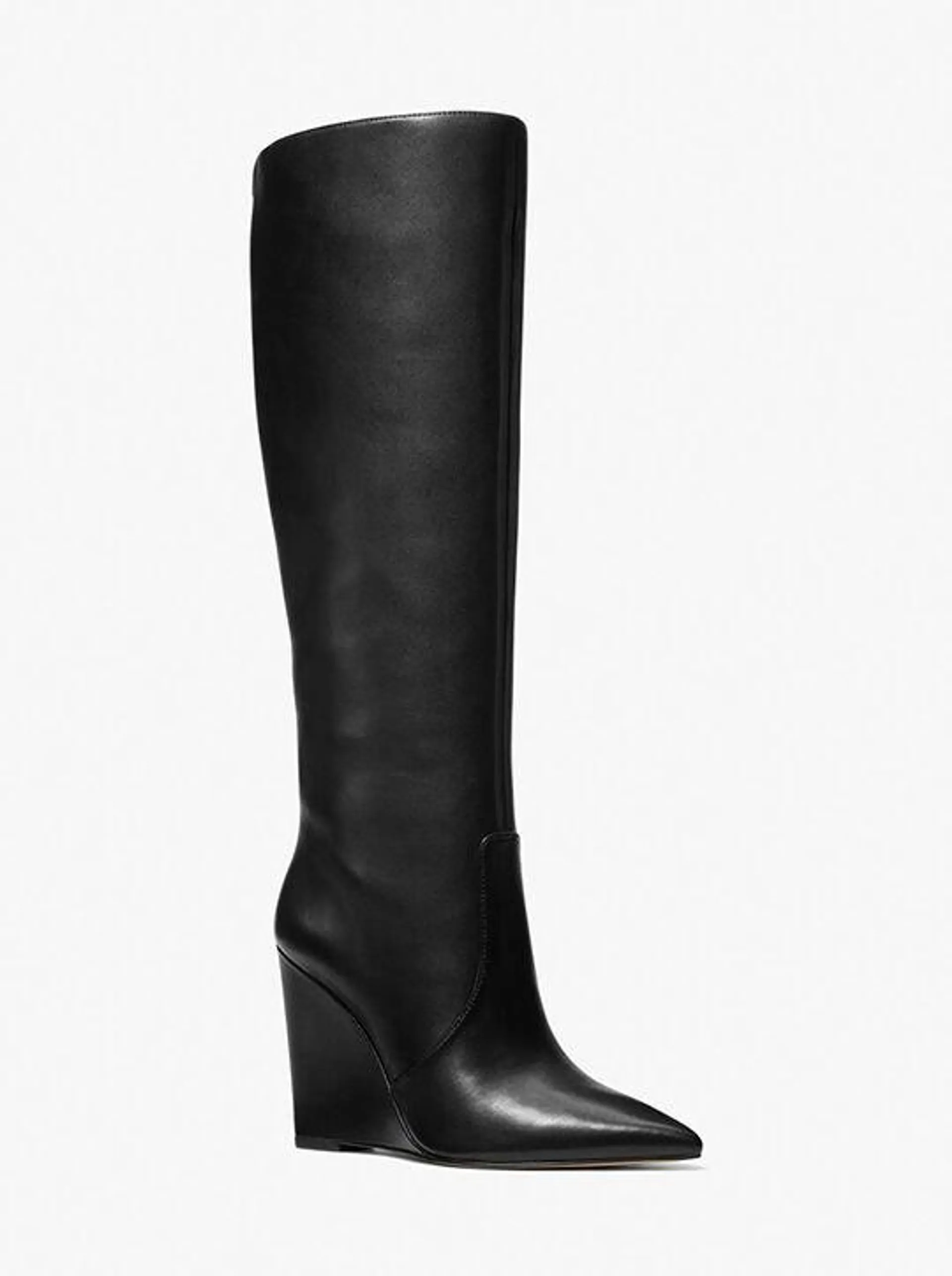 Isra Leather Wedge Boot