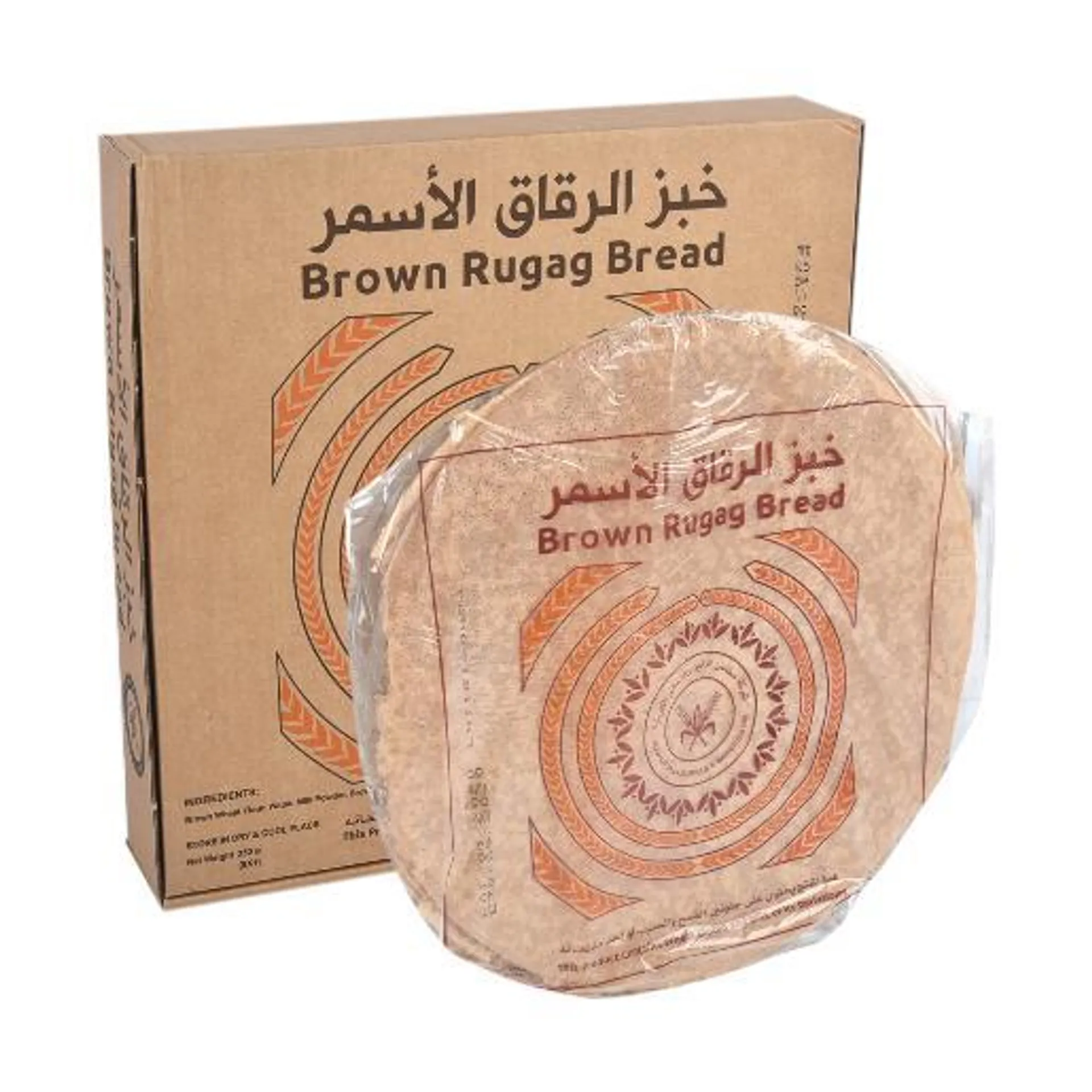 Kuwait Brown Rugag Bread 350gm × 8pc 8 PC