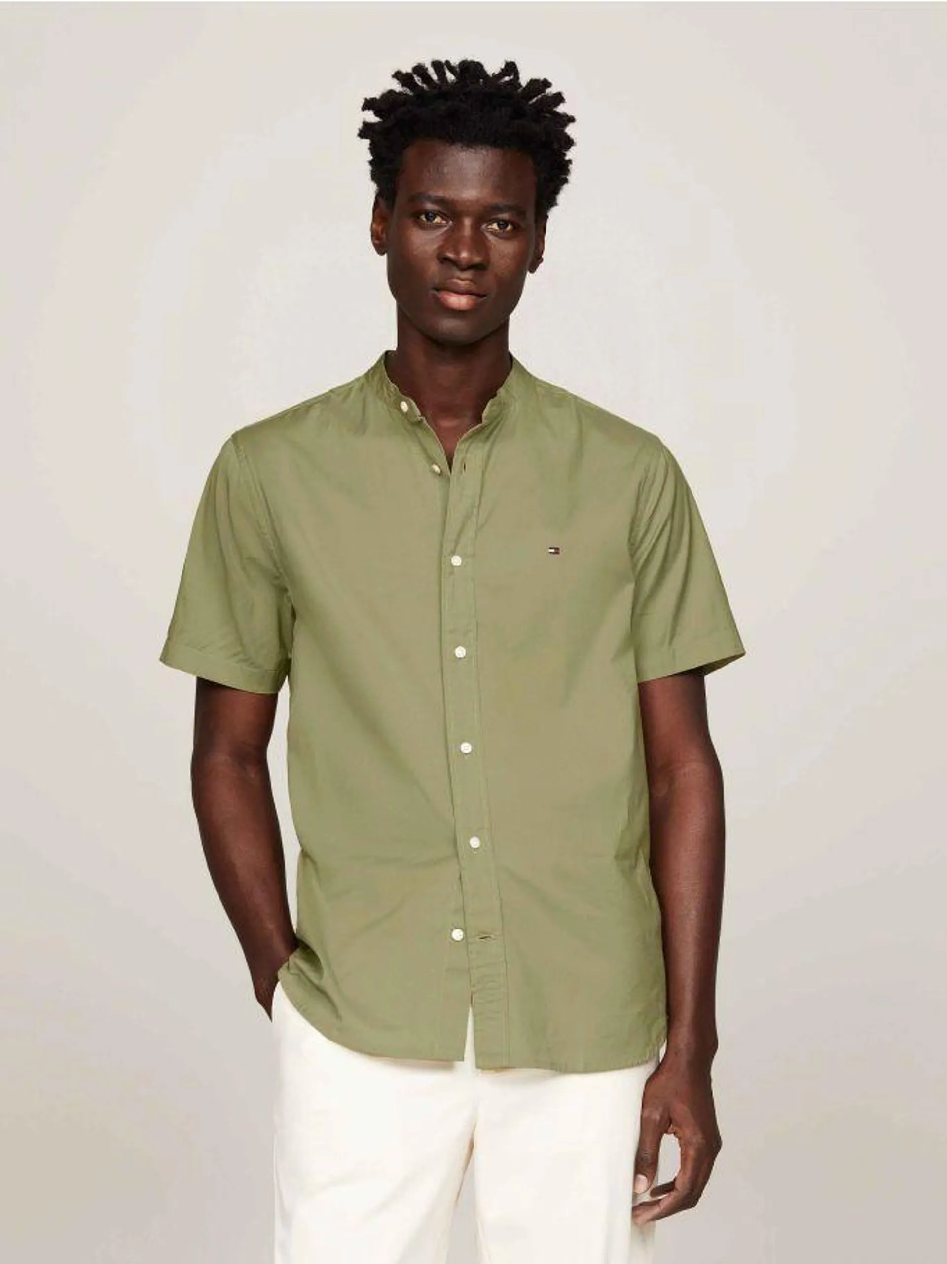 TH Flex Short Sleeve Regular Grandad Shirt