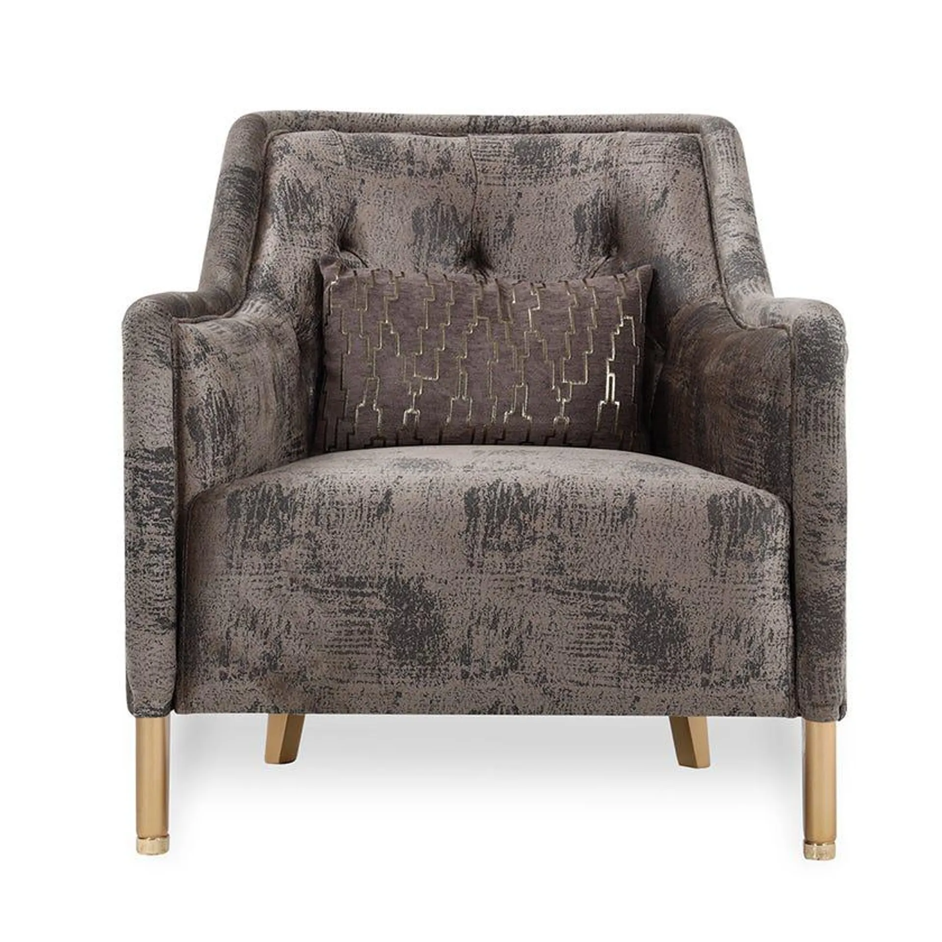 Osaka Velvet Upholstered Armchair, Mink