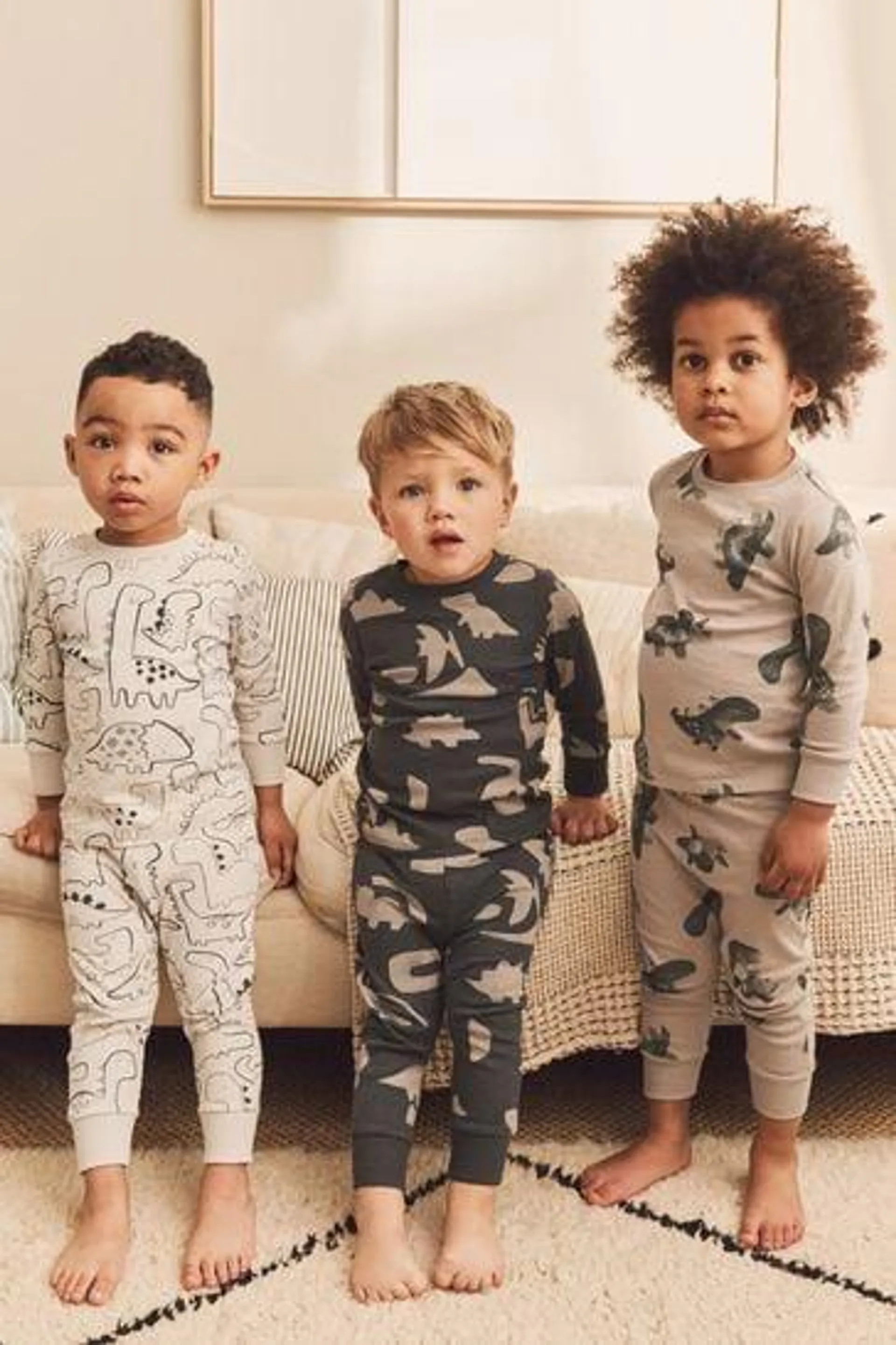 Long Sleeve Snuggle Pyjamas 3 Pack (9mths-10yrs)