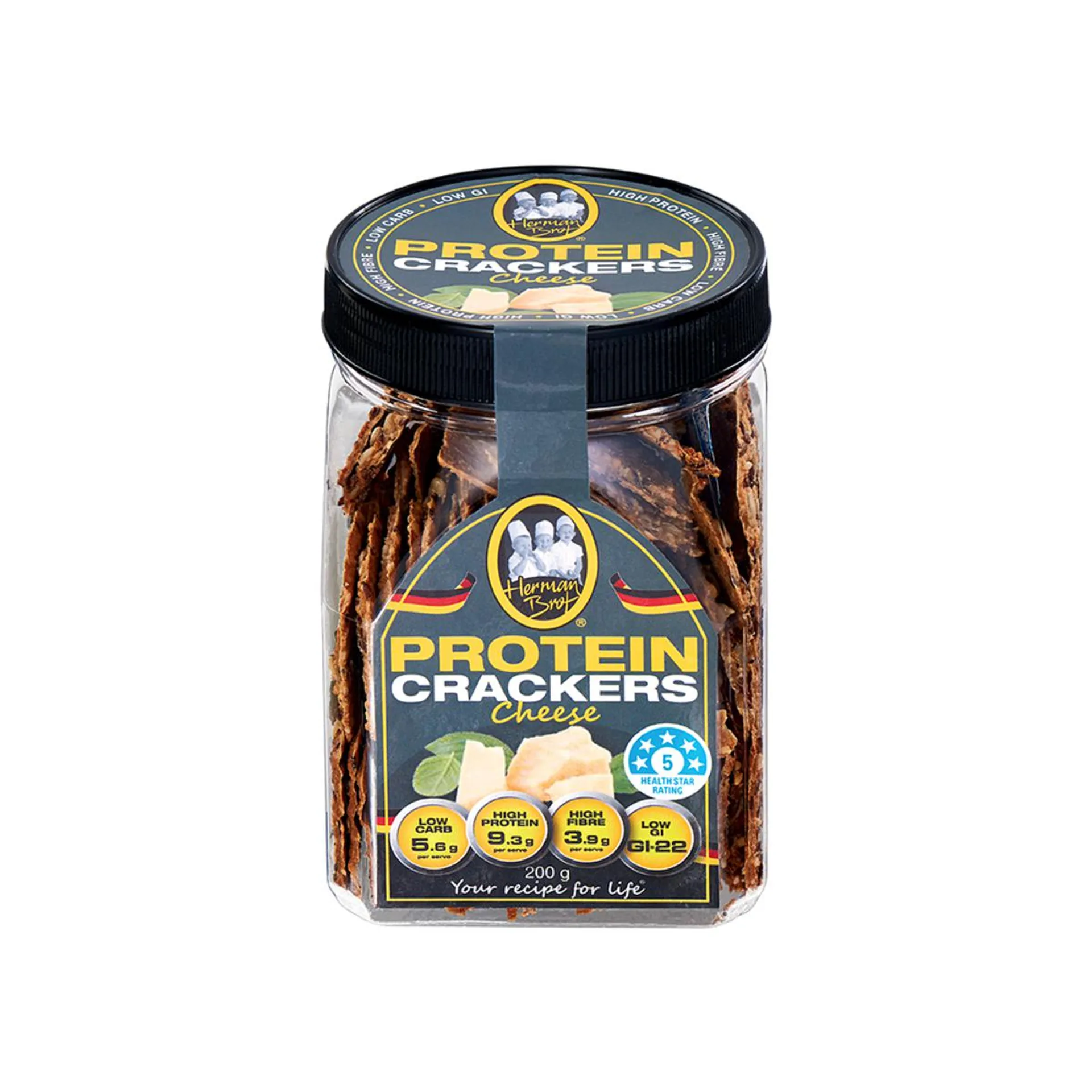 Herman Brot Craker Prten Chese 200g