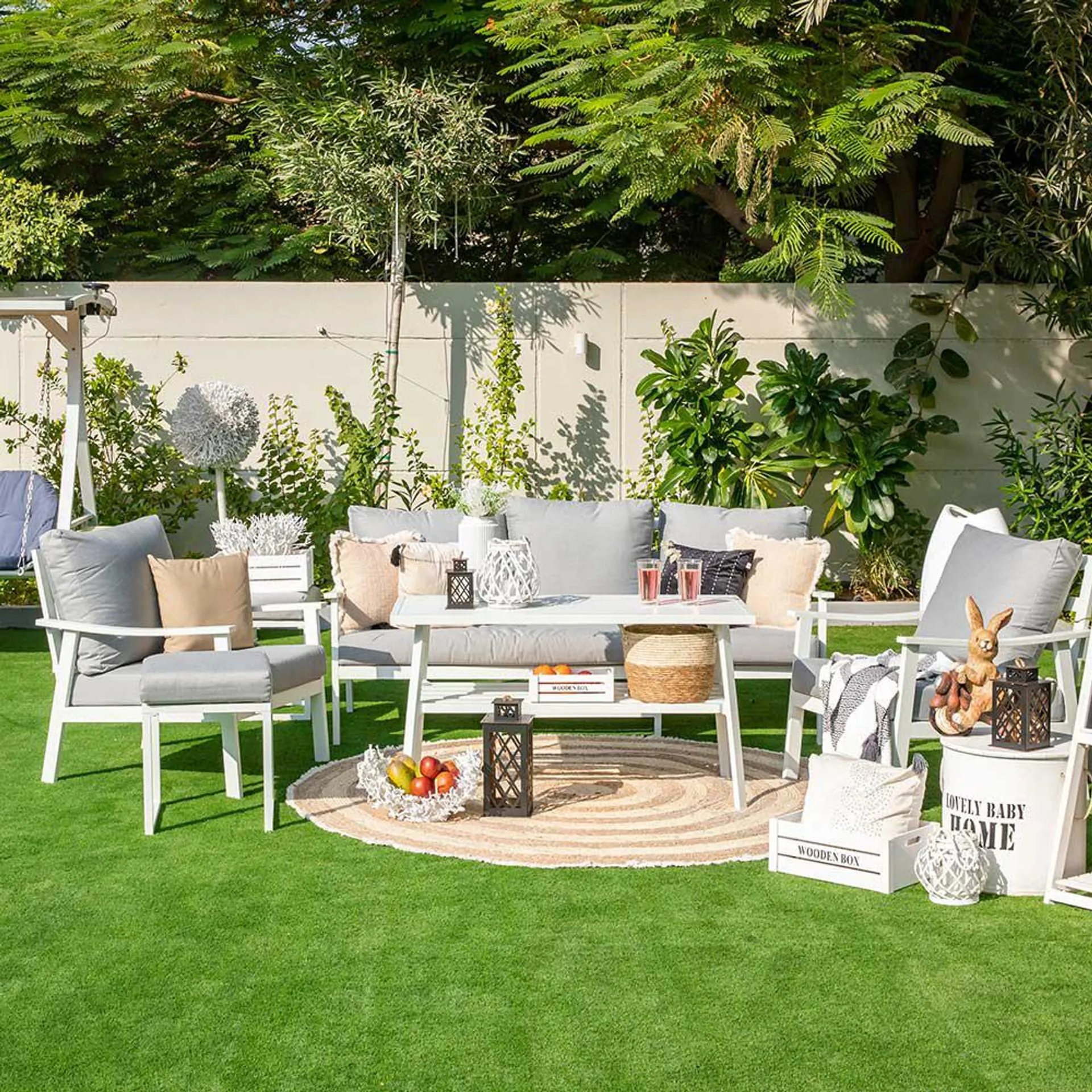 Imperial 7-Seater Outdoor Sofa cum Dining Set