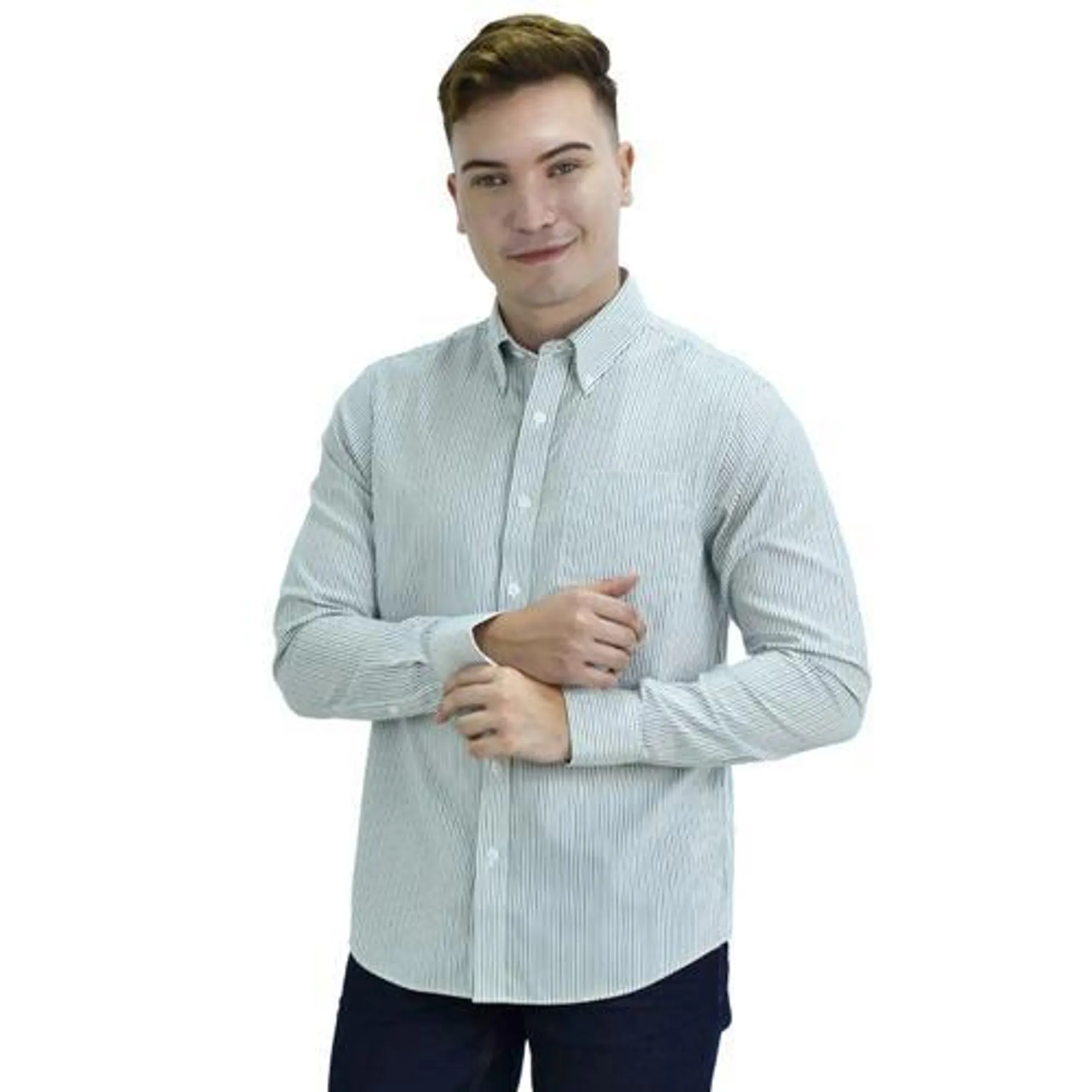 Men's Oxford Pattern Wrinkle Free Shirt