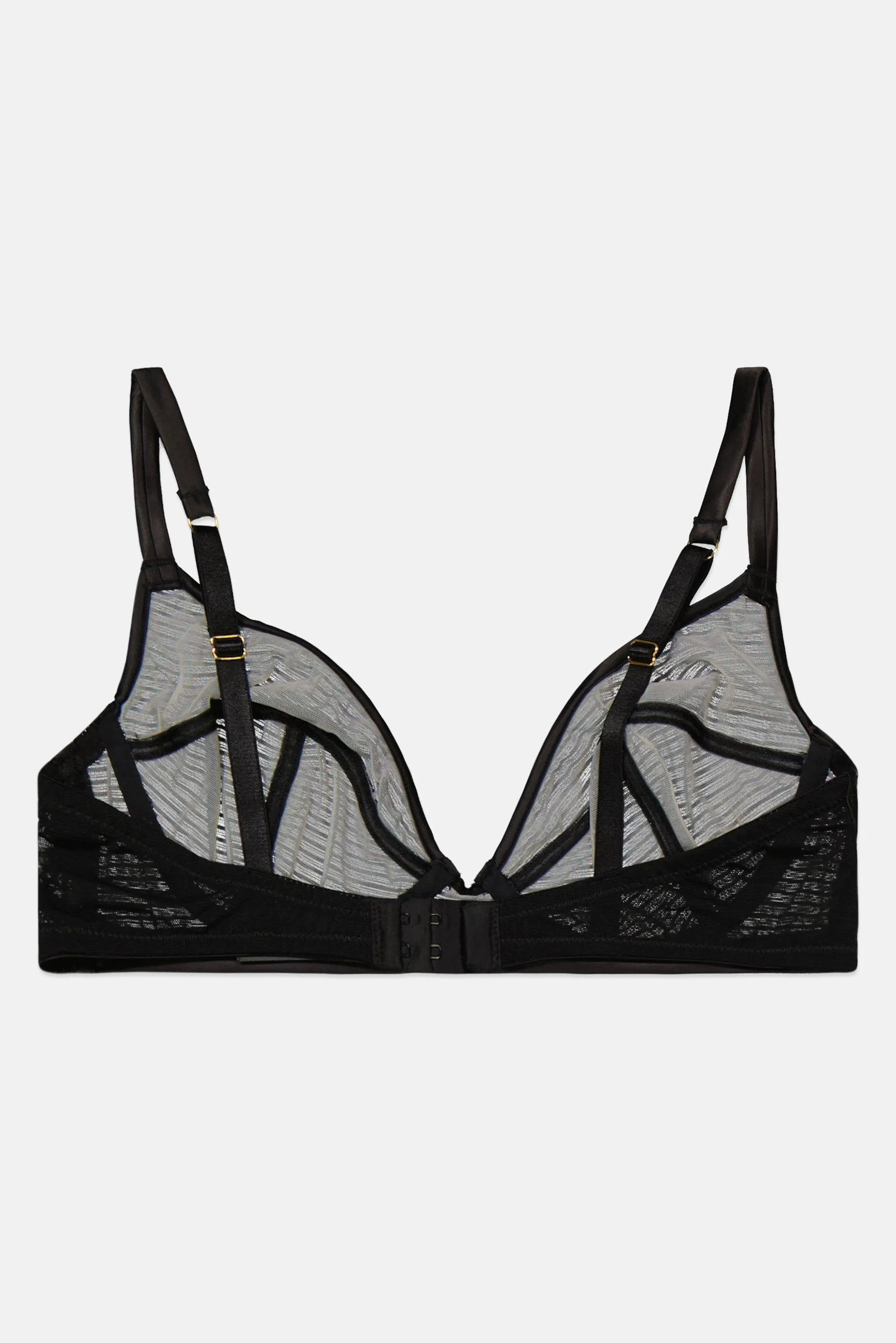 Women Textured Non Padded Underwired Bra, Black