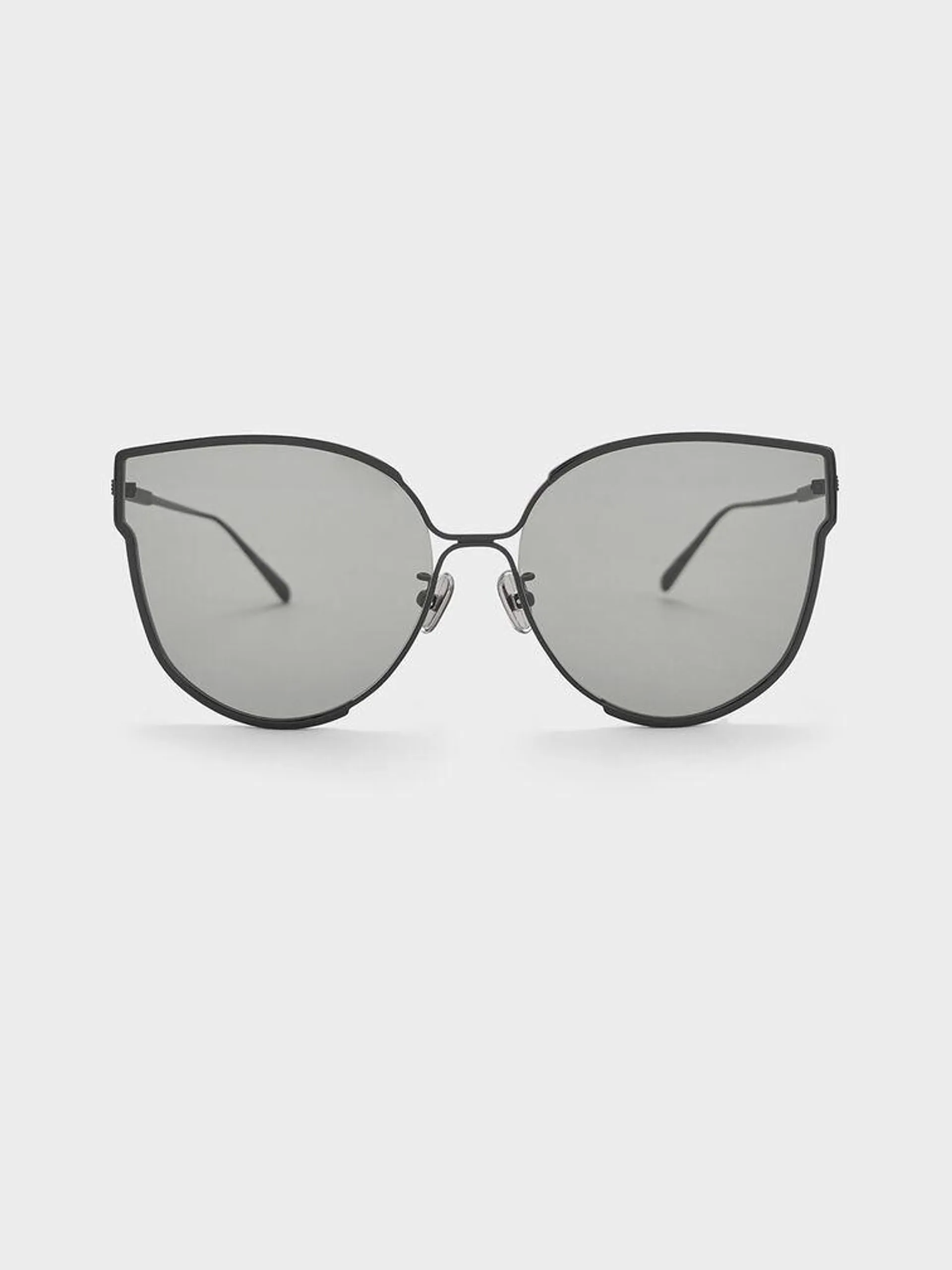 Thin-Rim Butterfly Sunglasses