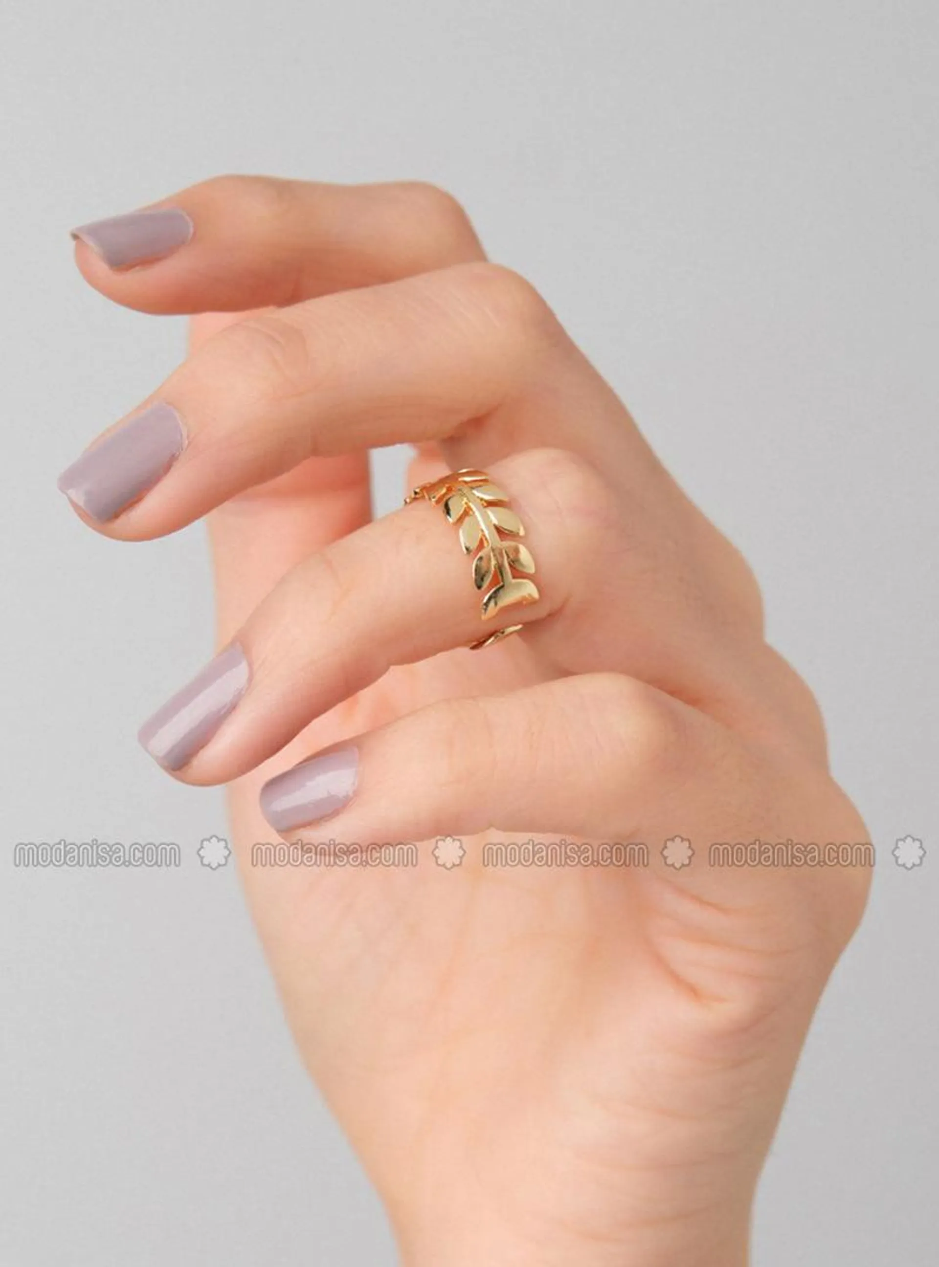 Olive Leaf Ring - Gold