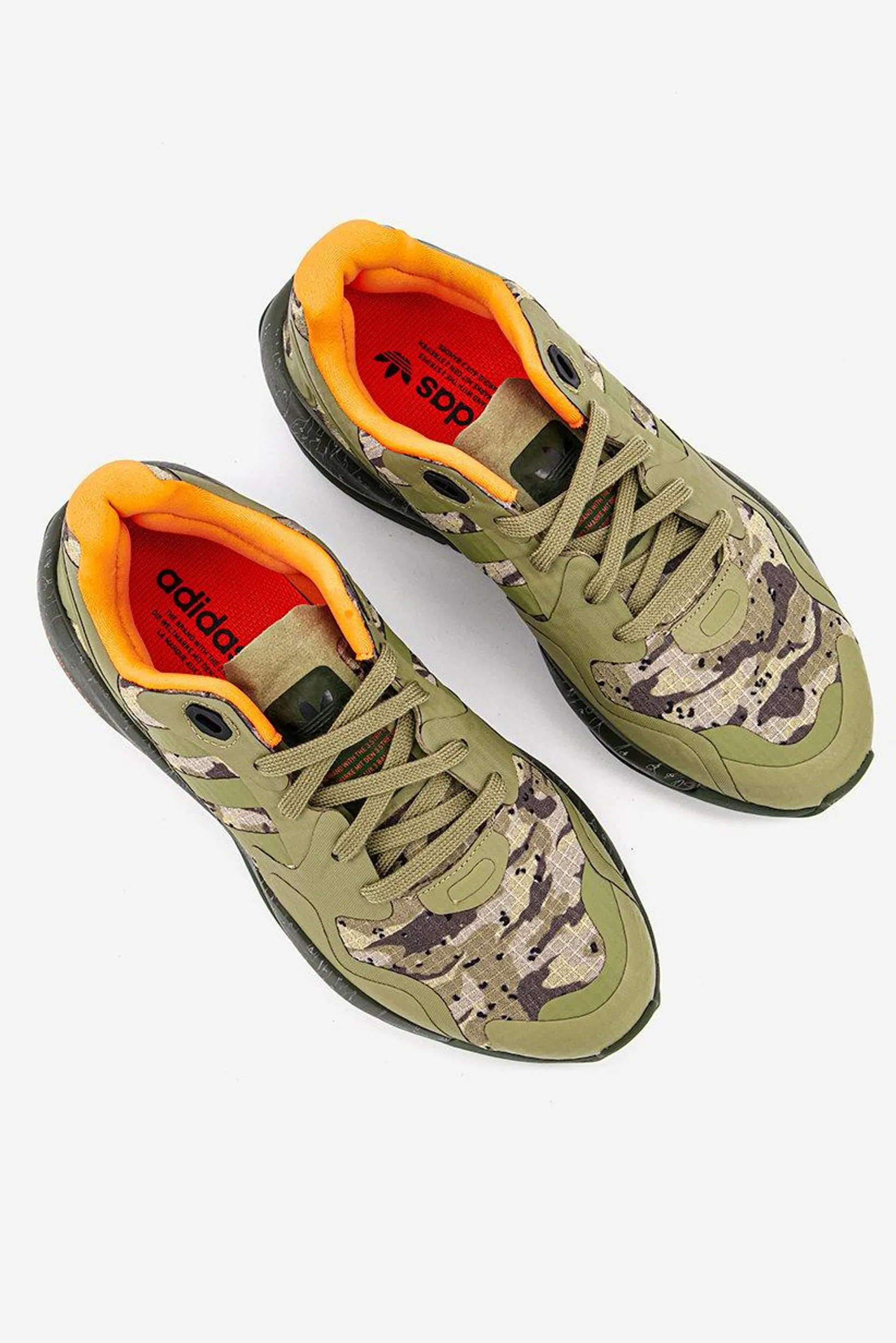 Men Zx Alkyne Lace Up Running Shoes, OlIve Combo