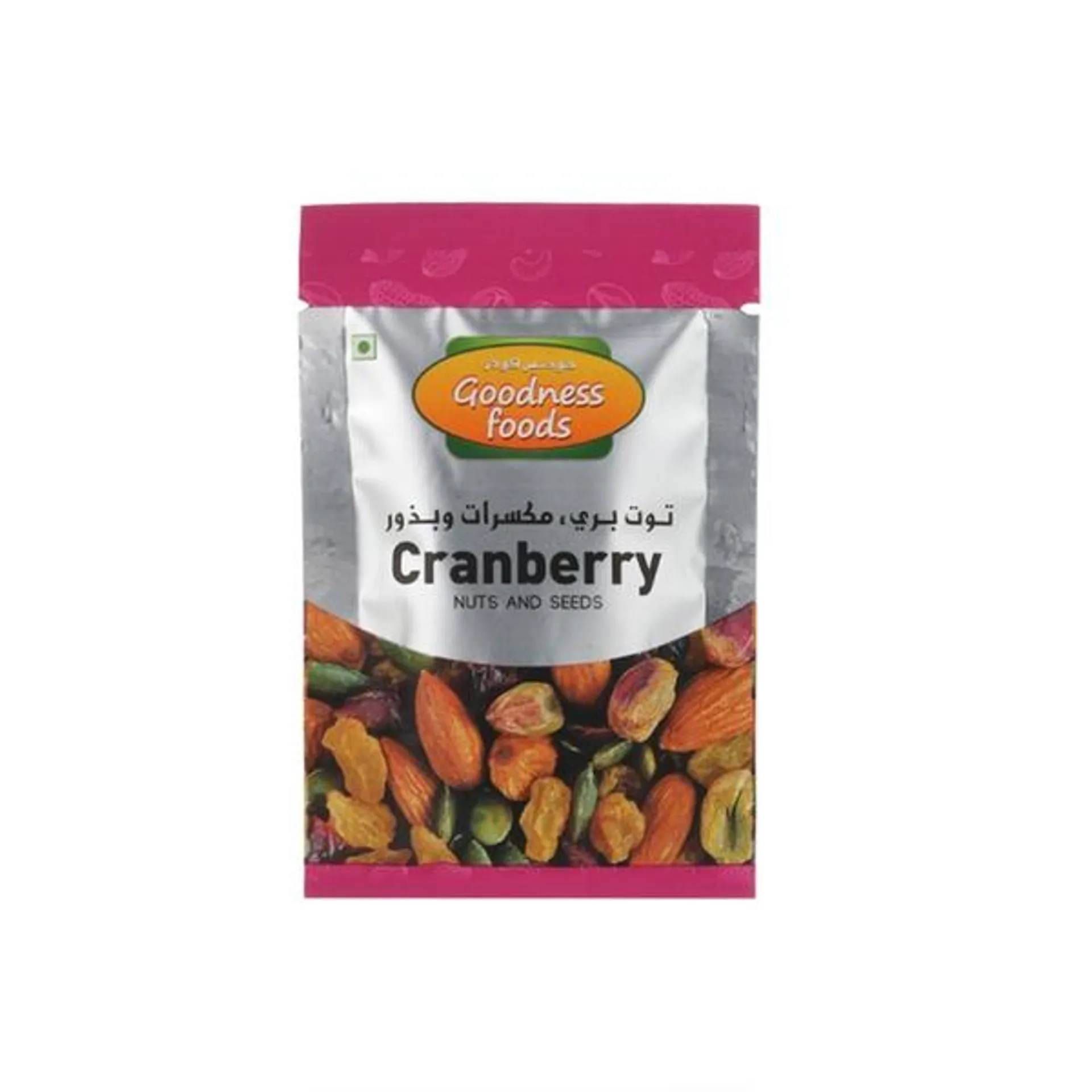 Goodness Foods Cranberry & Nuts & Seed Packet 20g