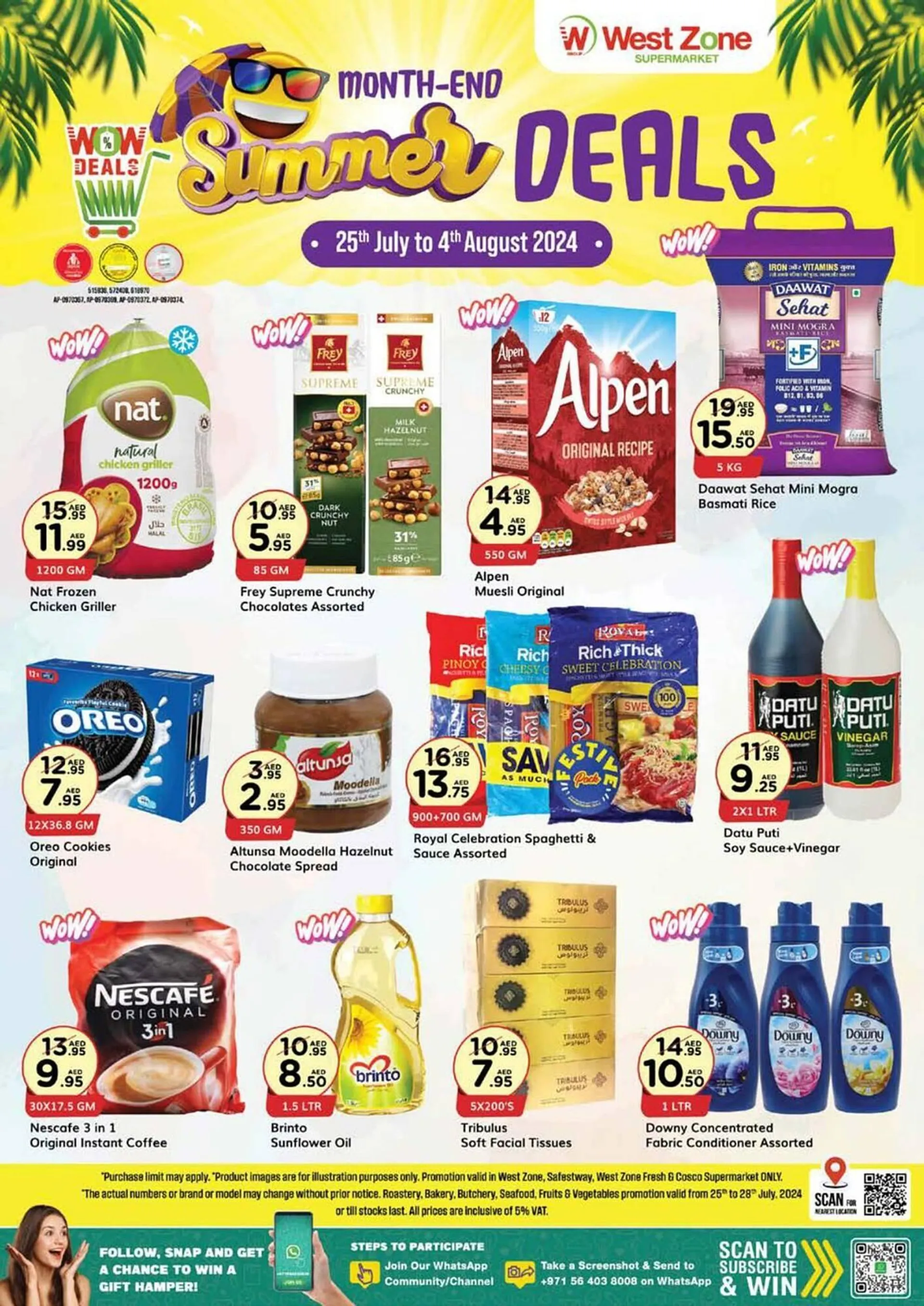 West Zone Supermarket catalogue from 30 July to 4 August 2024 - Offers page 1