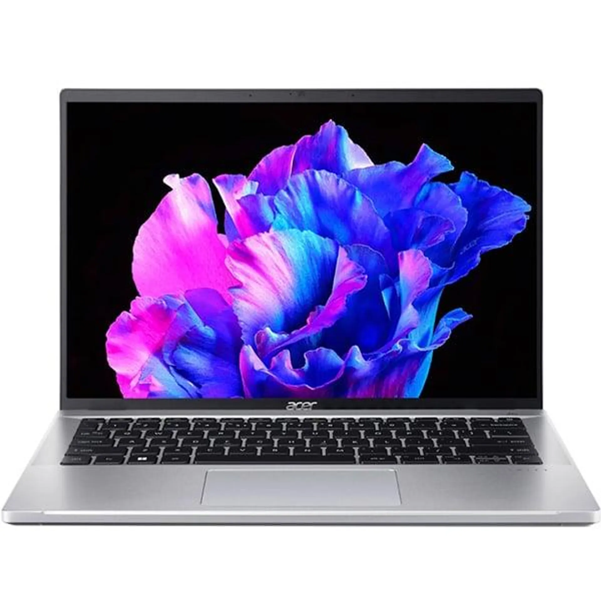 Acer Swift Go (2023) Notebook – 13th Gen / Intel Core i5-1335U / 14inch OLED / 512GB SSD / 8GB RAM / Shared Intel Iris Xe Graphics / Windows 11 Home / English & Arabic Keyboard / Silver / Middle East Version – [NX.KMZEM.002]