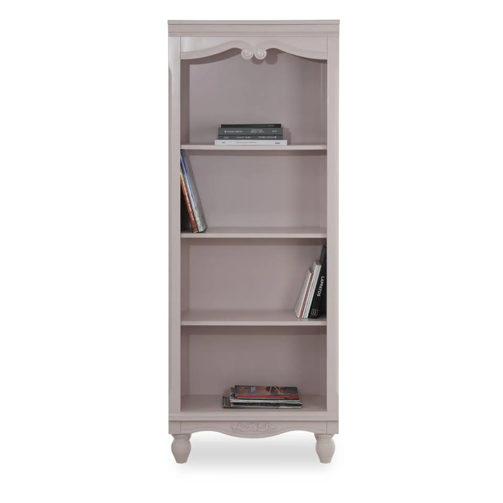 Jessica Wooden Bookcase with 4 Shelves - Lilac