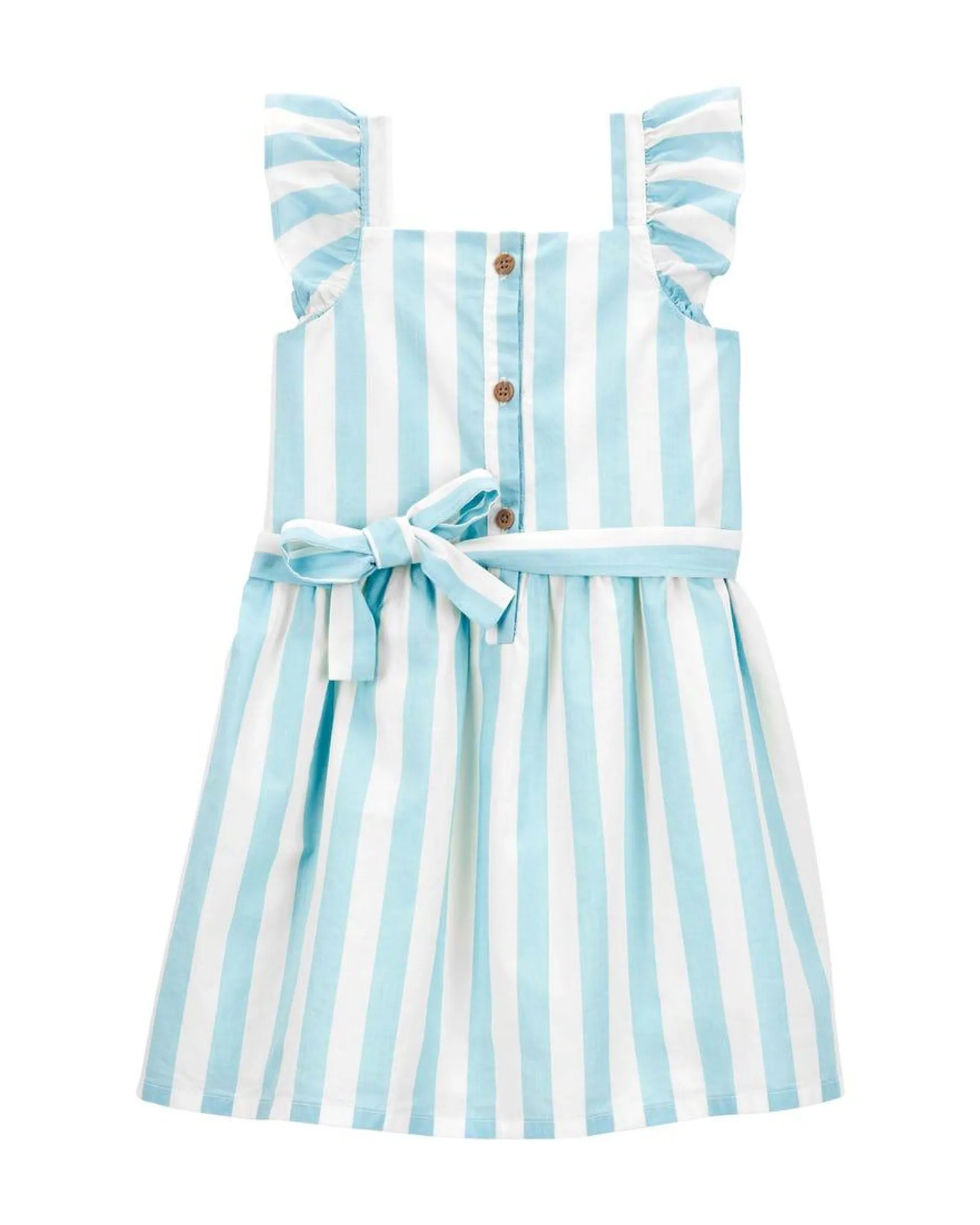 Striped Flutter Dress