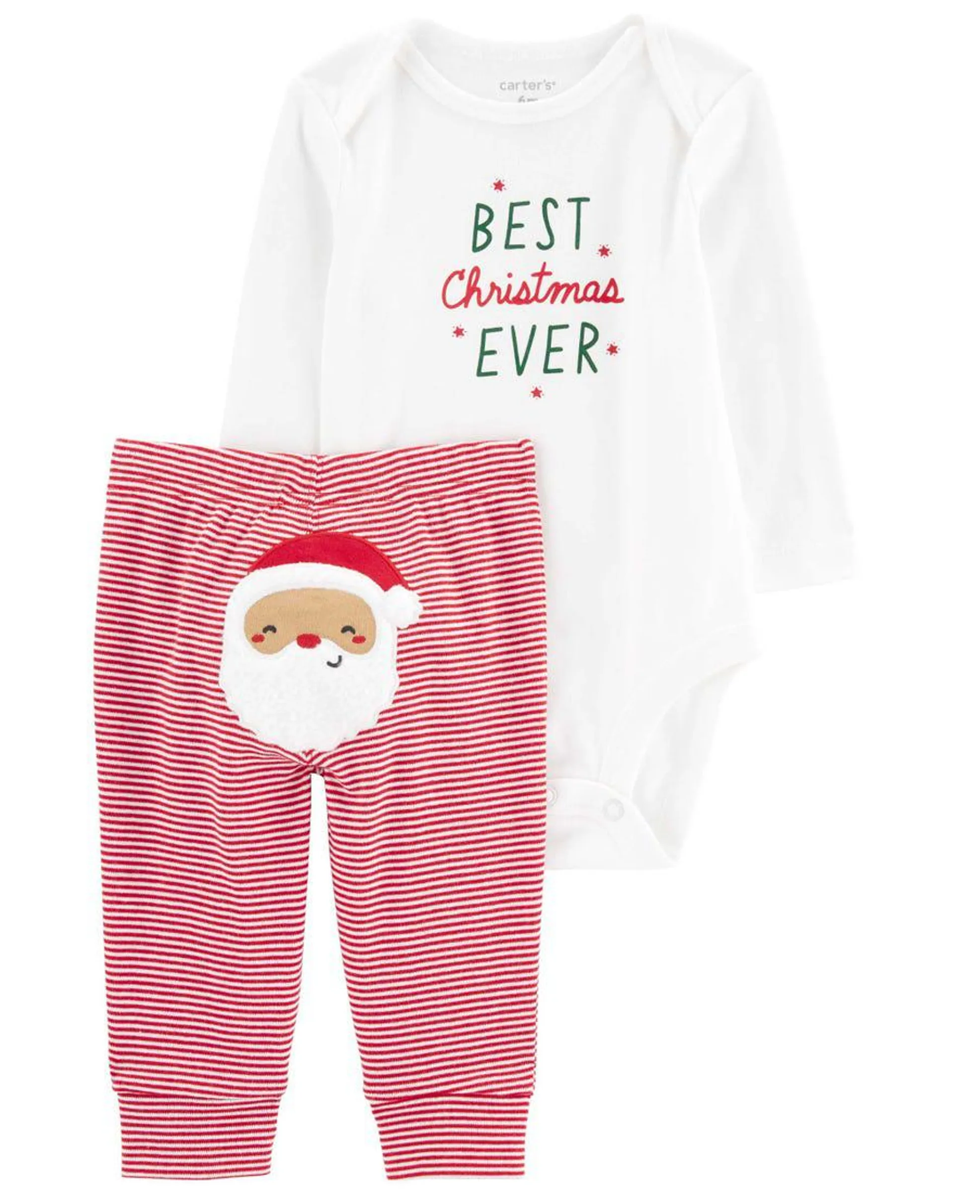 2-Piece Christmas Bodysuit Pant Set