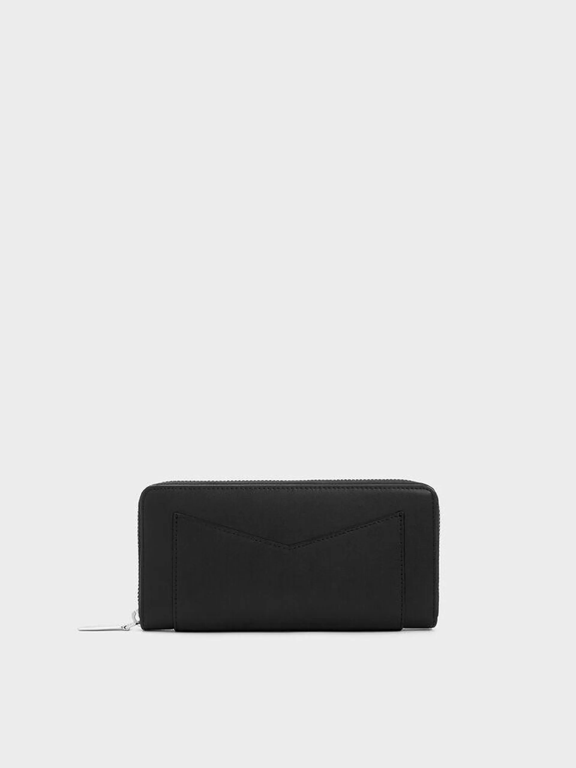 Gaia Zip-Around Wallet - Noir