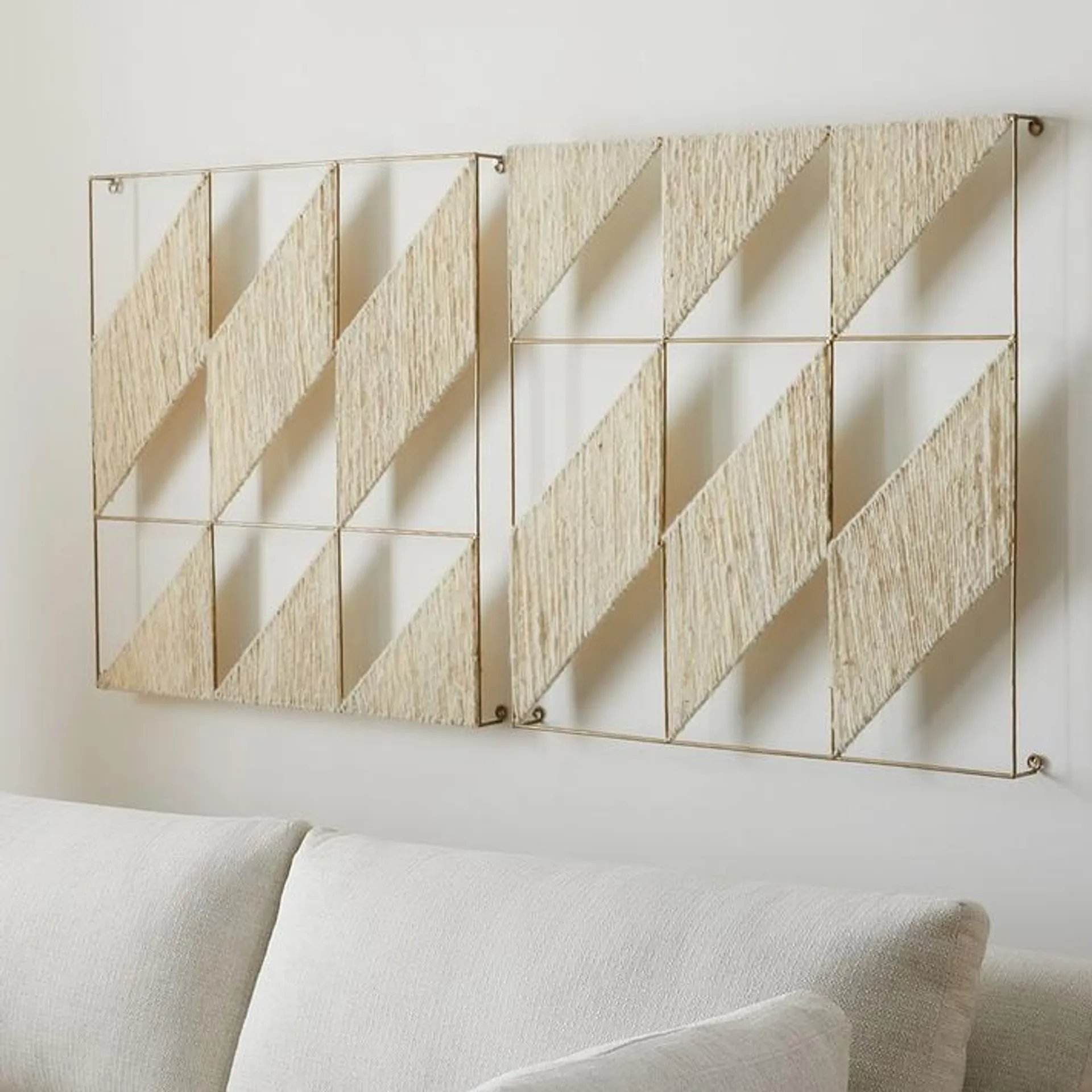 Metal & Wool Wall Art