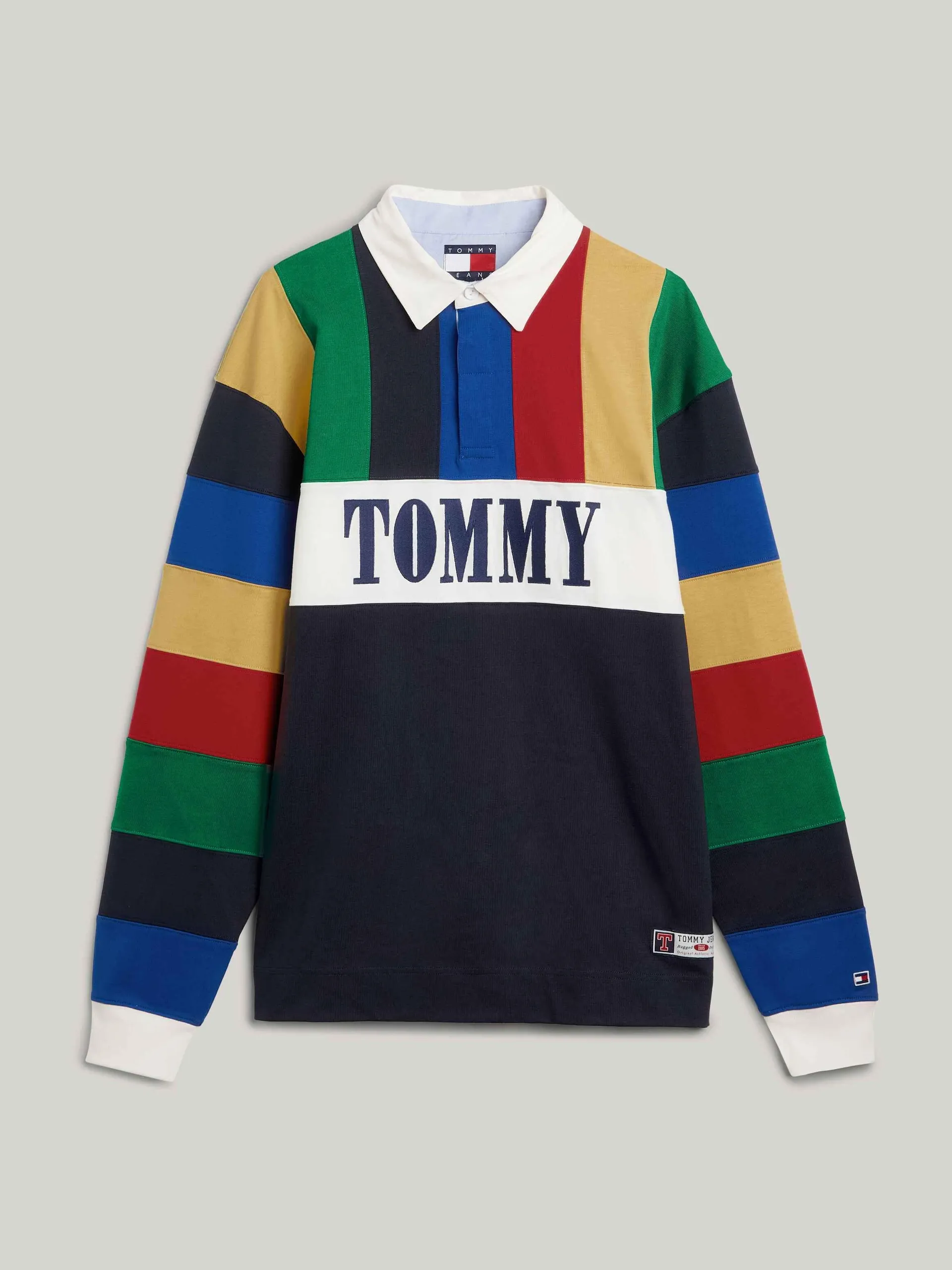 Colorblock Long Sleeves Polo T-Shirt