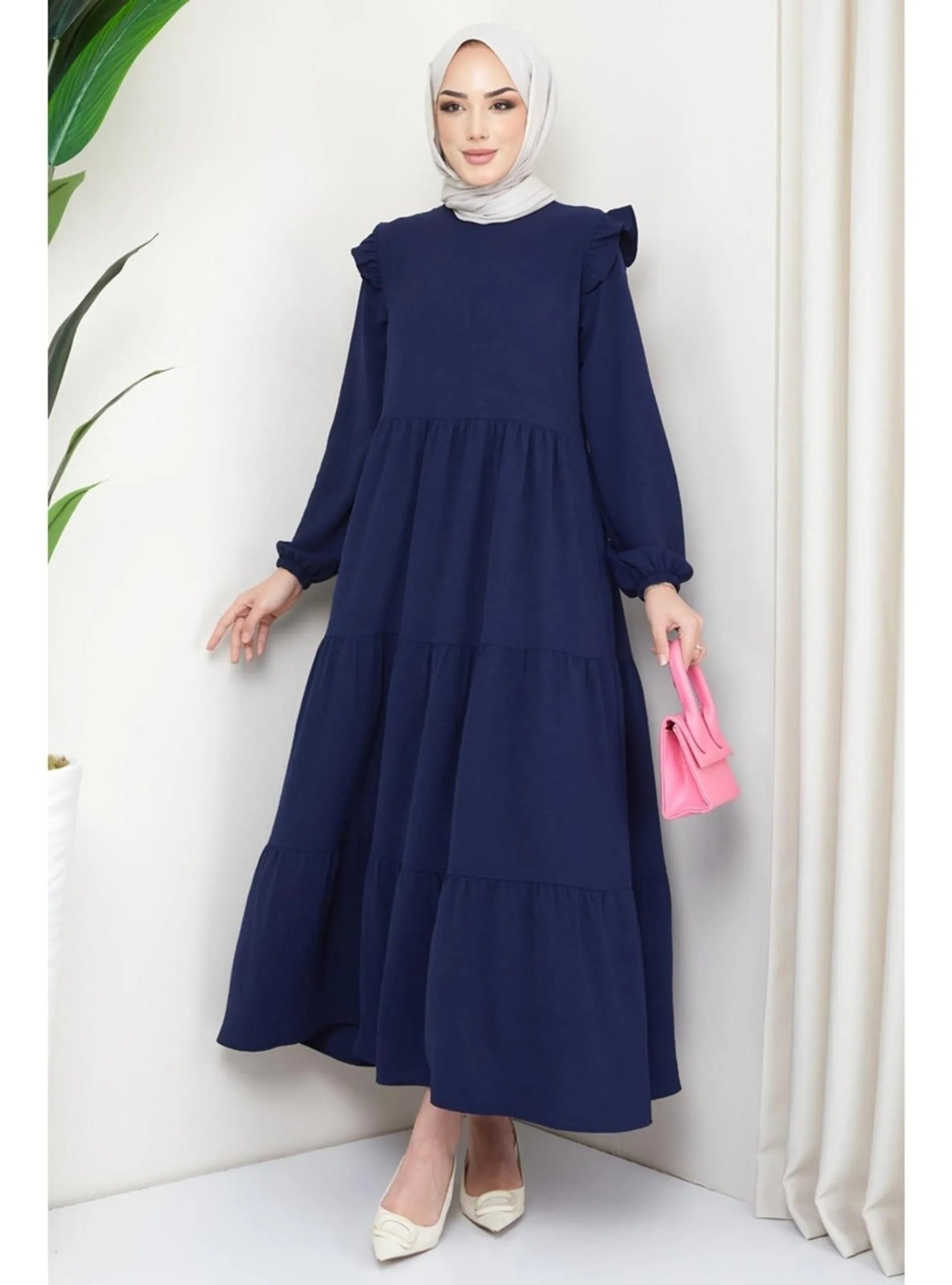 Navy Blue - Modest Dress