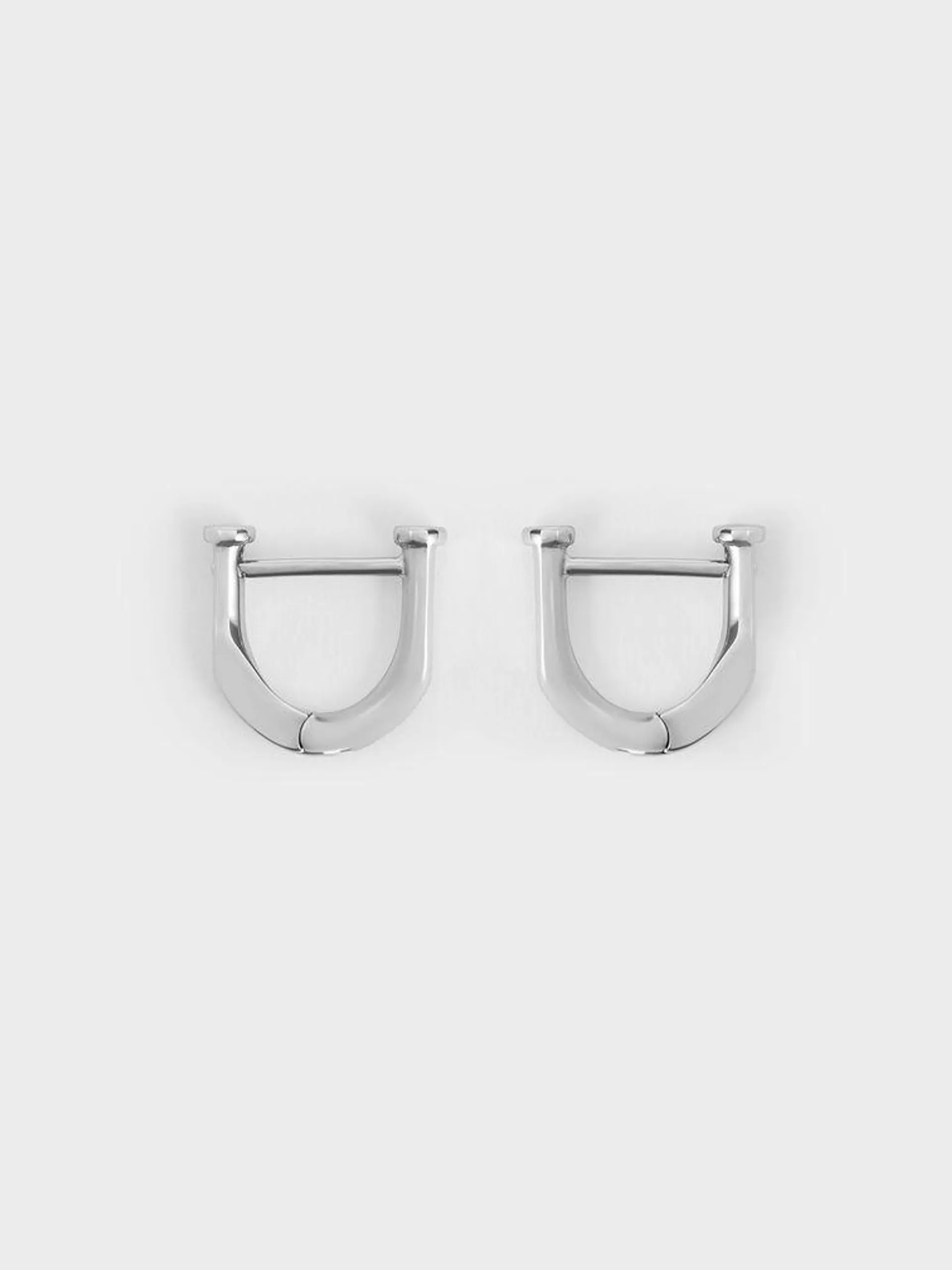 Gabine Huggie Earrings - Silver