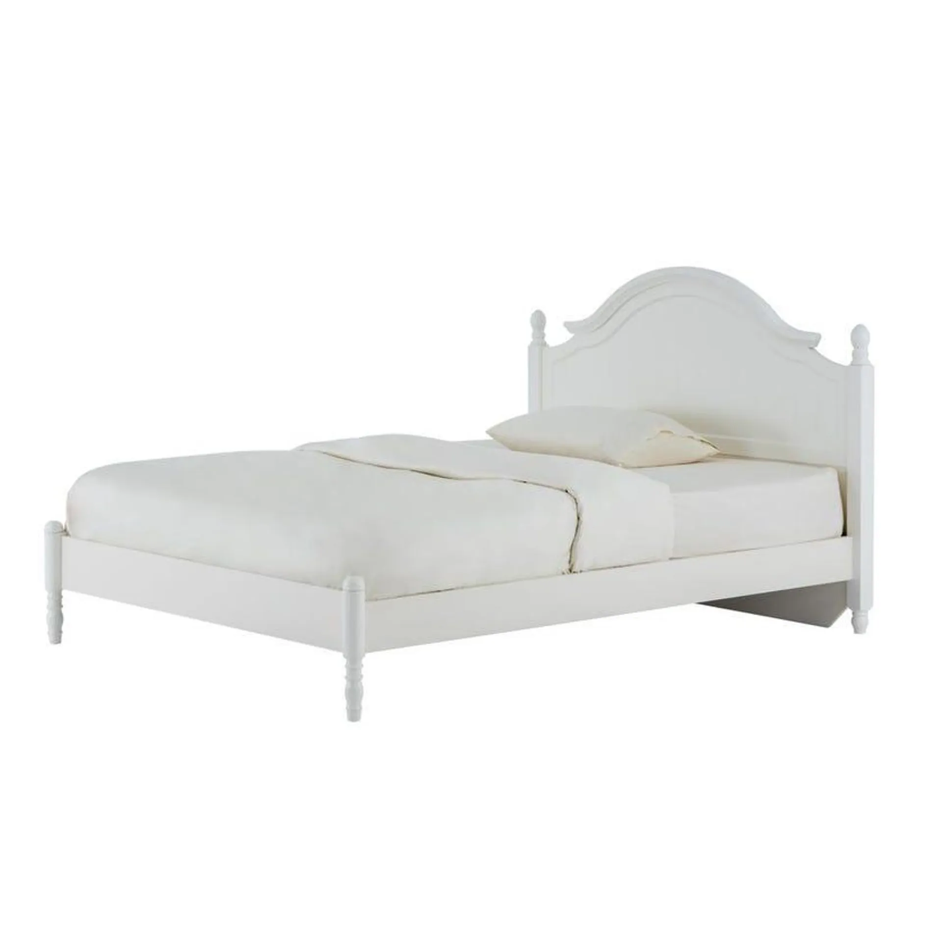 Clovis Queen-Sized Bed, Cream - 150x200 cm