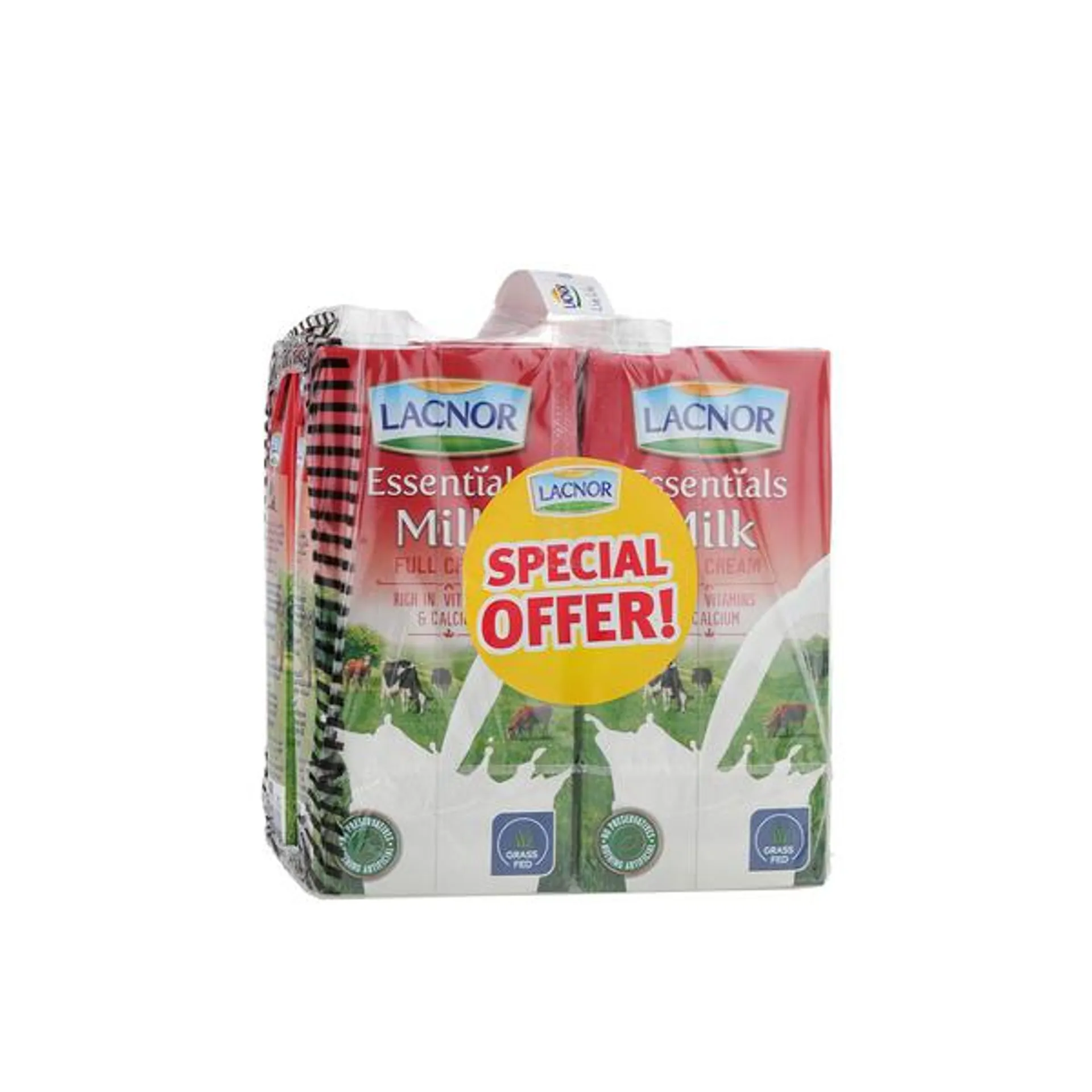 Lacnor Full Crean Milk 4 x1ltr