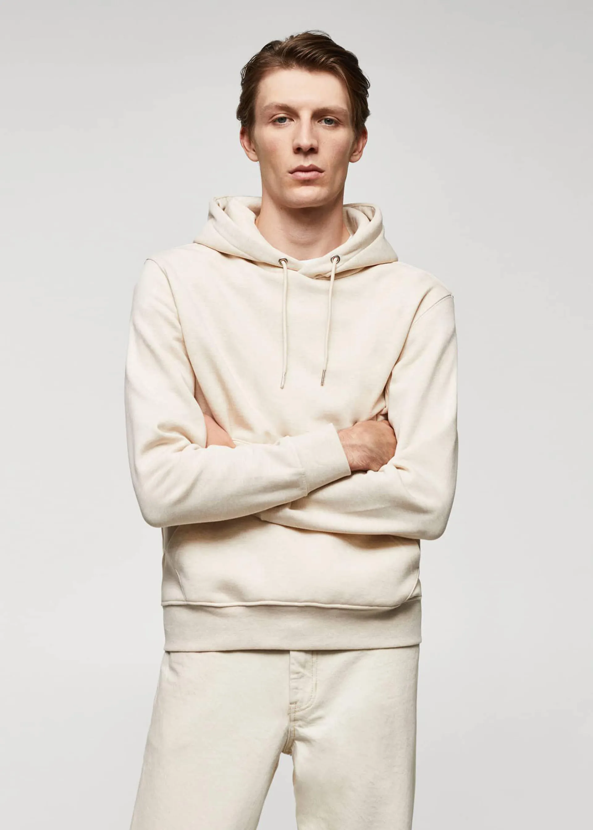 Cotton kangaroo hooded sweatshirt