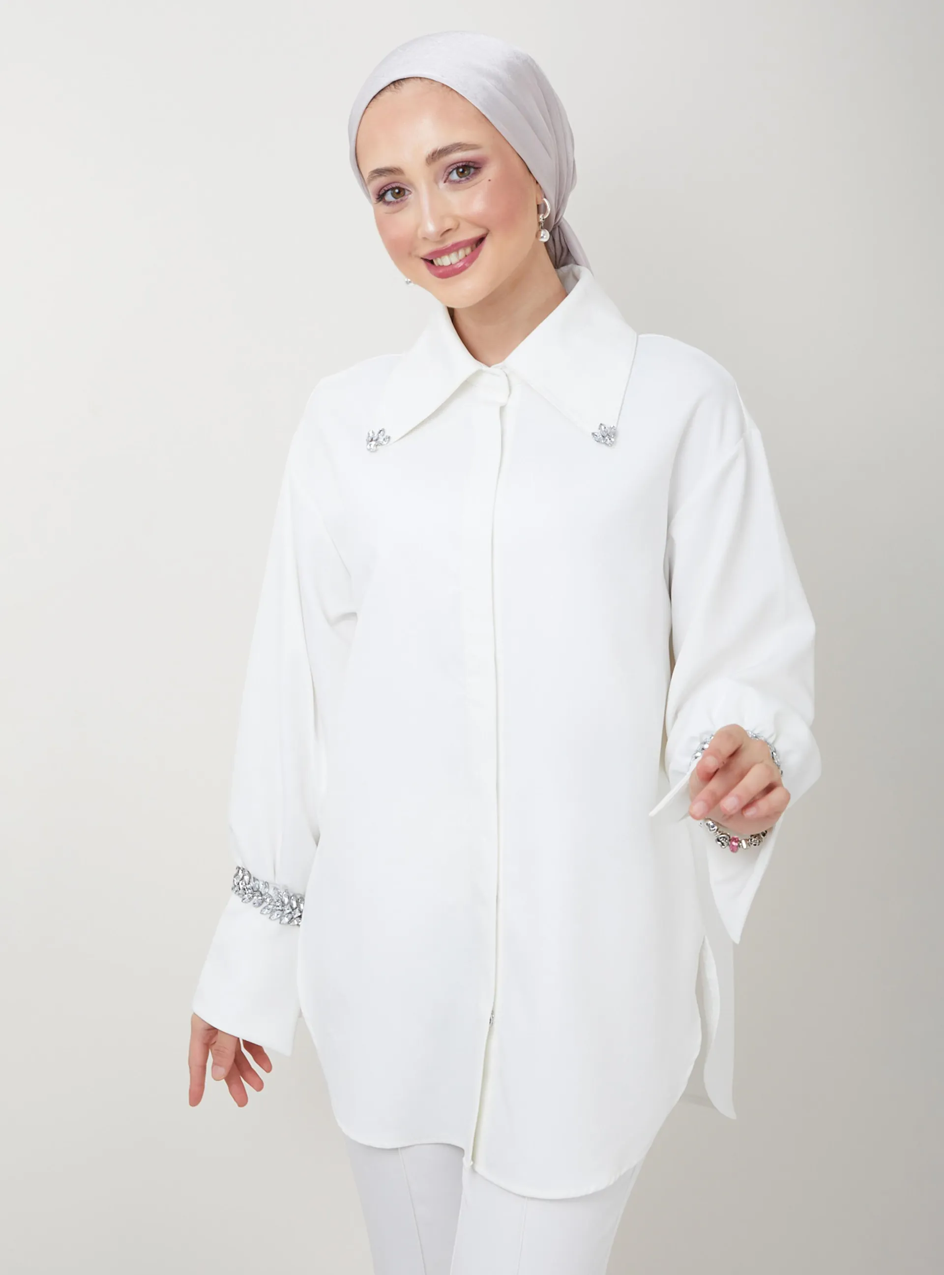 Ecru - Cuban Collar - Blouses