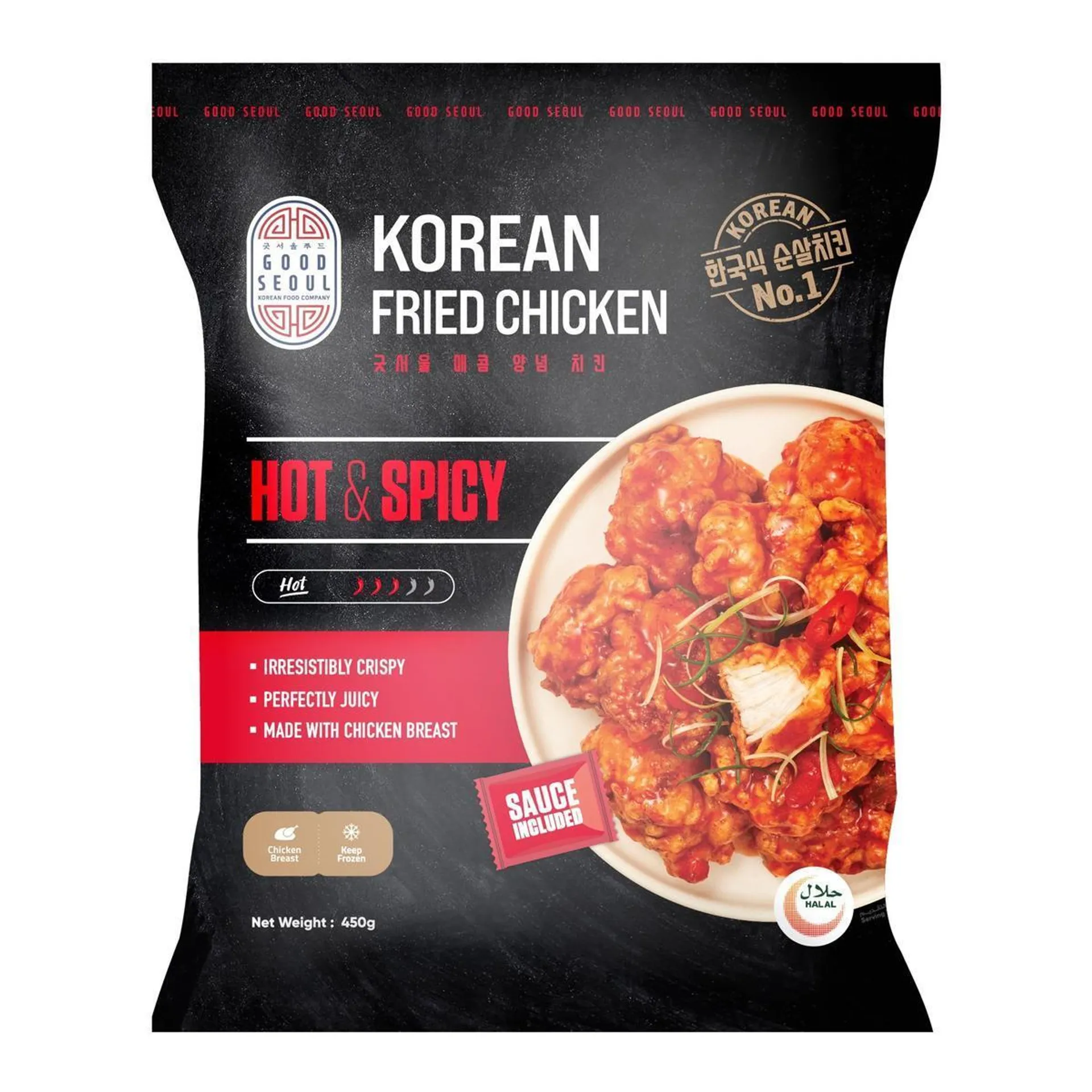 Good Seoul Fried Chicken Hot & Spicy 450 g