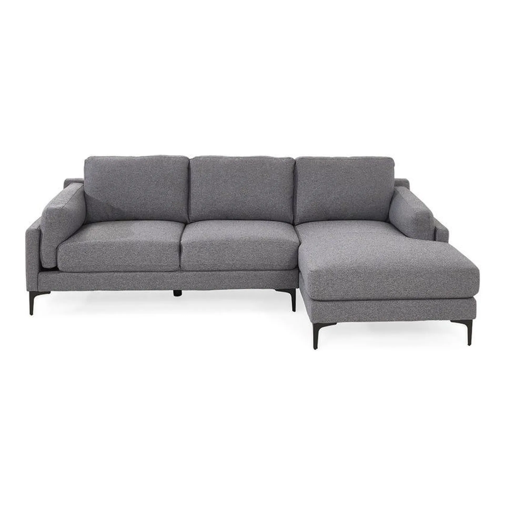 Lancaster Right-Hand-Facing Corner Sofa, Grey