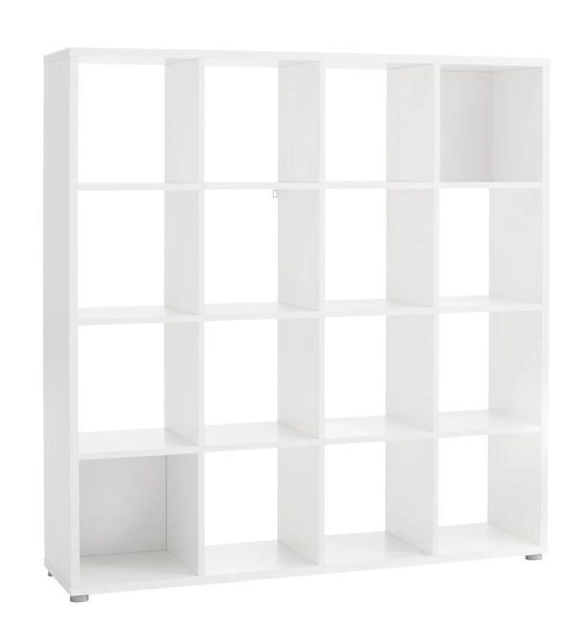 Room divider HALDAGER 16 shelves white