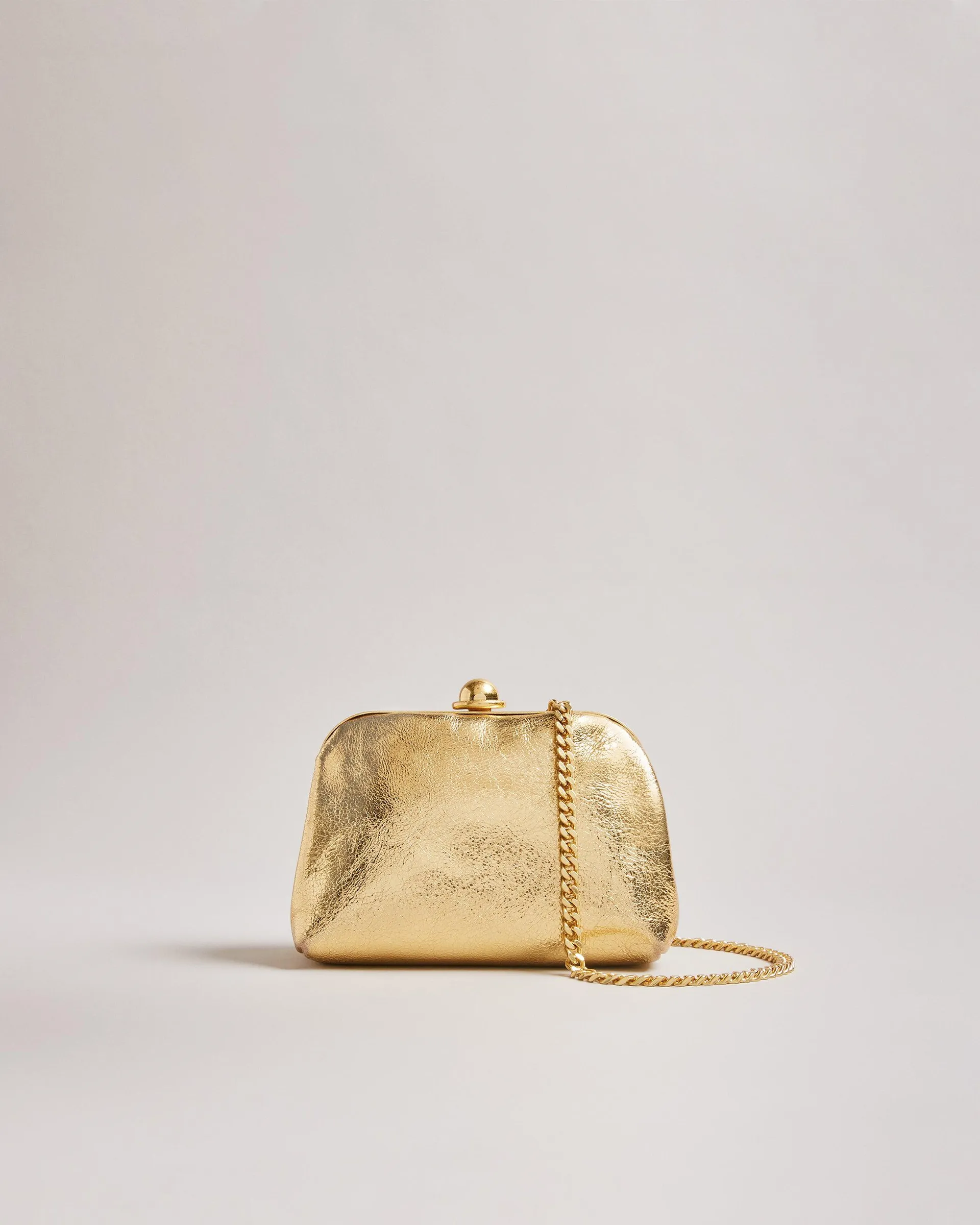 Faux Leather Mini Clutch