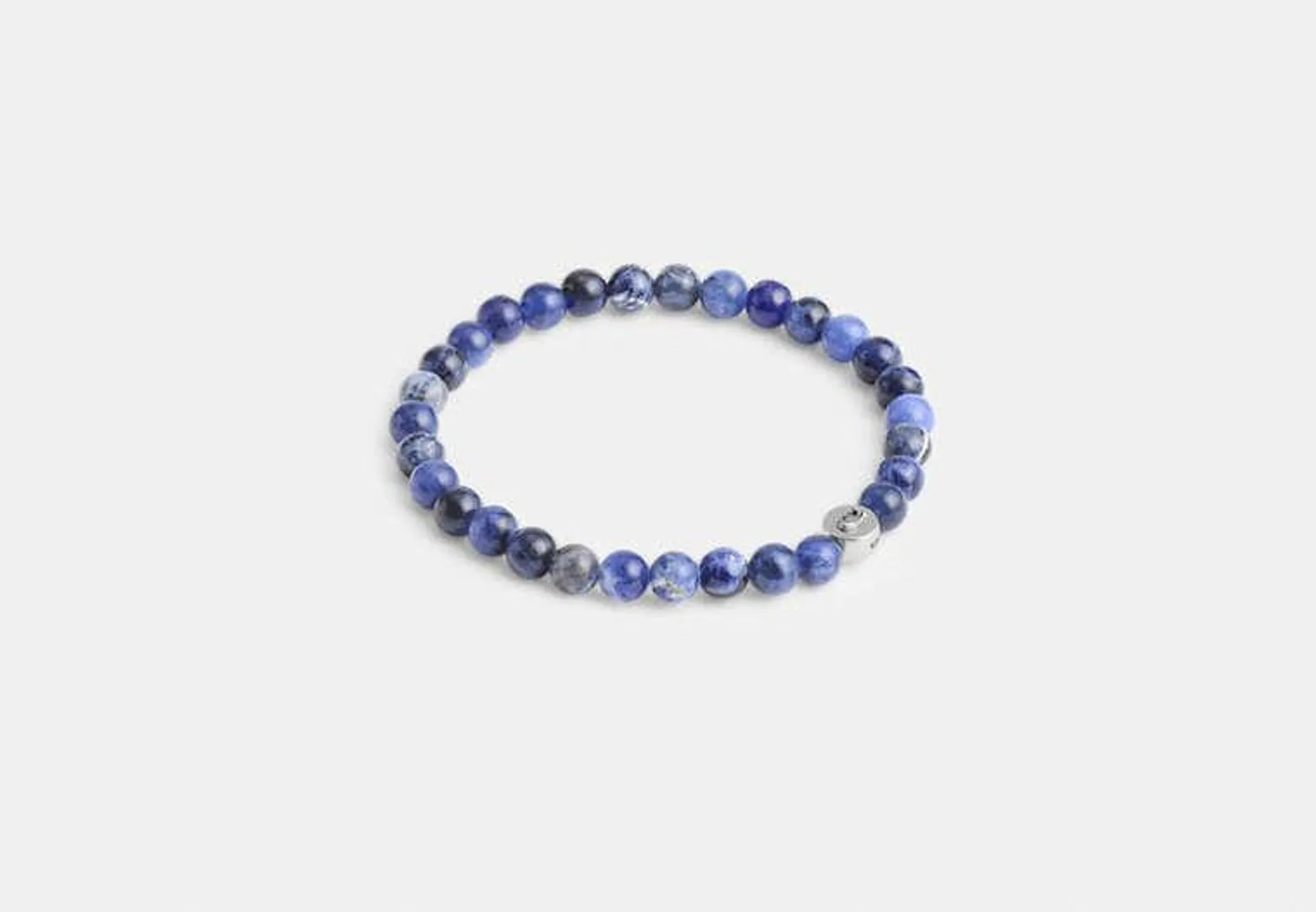 Blue Sodalite Beaded Bracelet