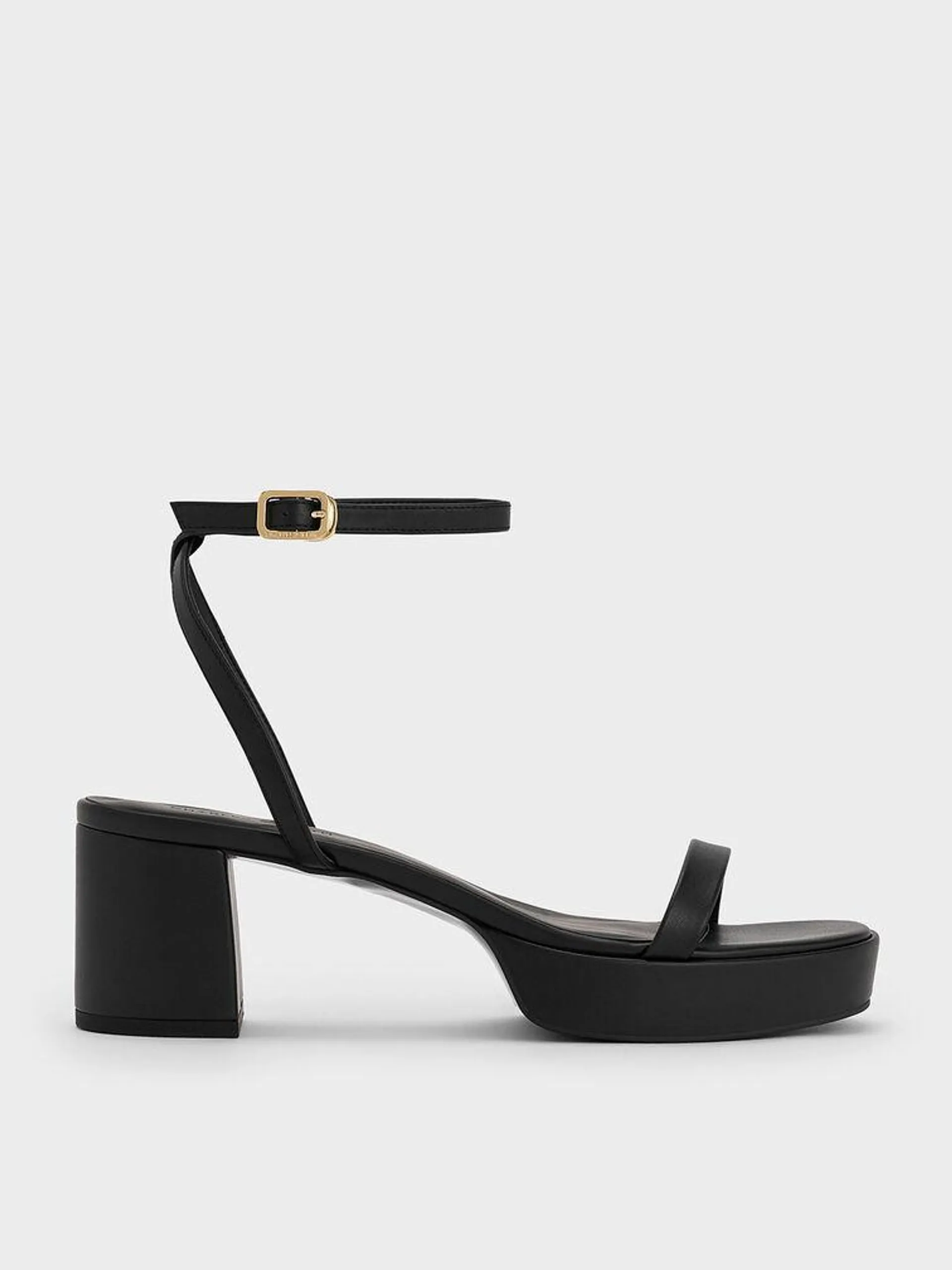 Thin-Strap Block Heel Sandals