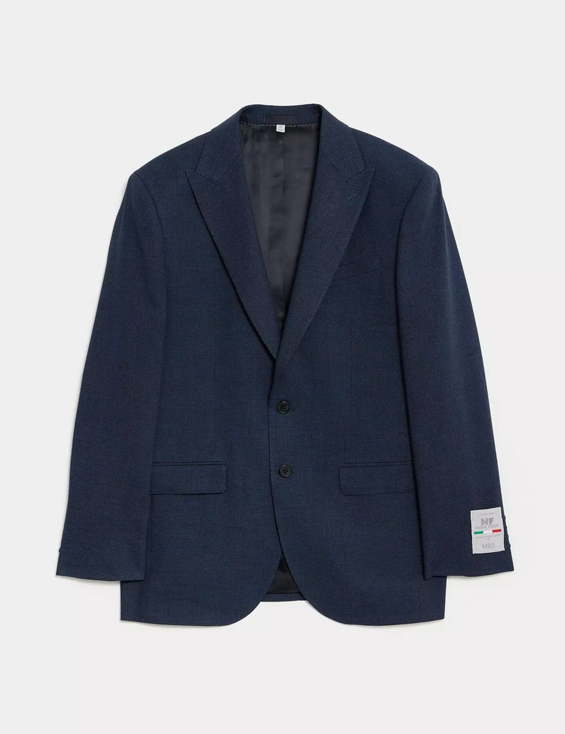 Tailored Fit Italian Linen Miracle™ Puppytooth Suit Jacket