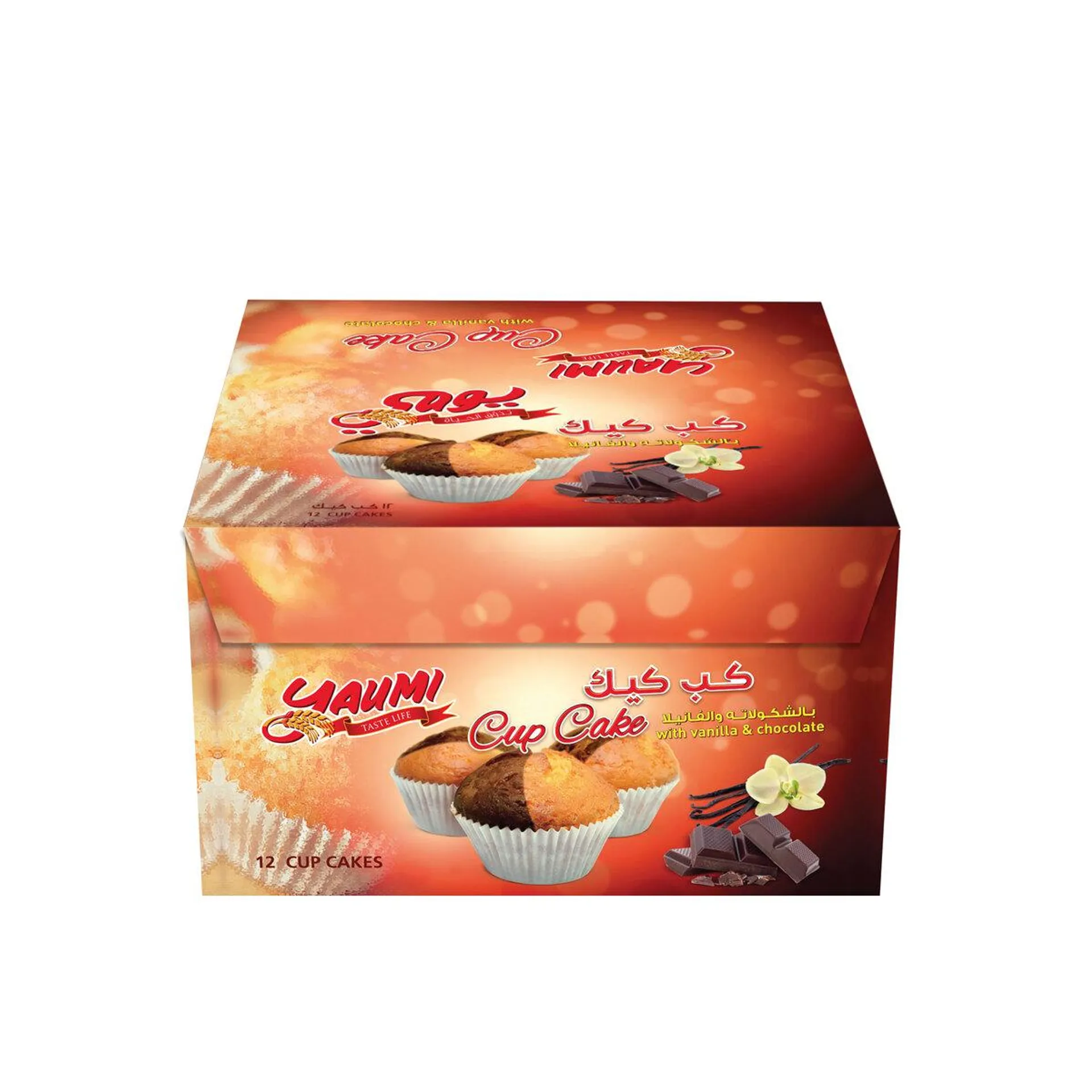 Yaumi Cup Cake Vanilla And Chocolate 12 x 30 g