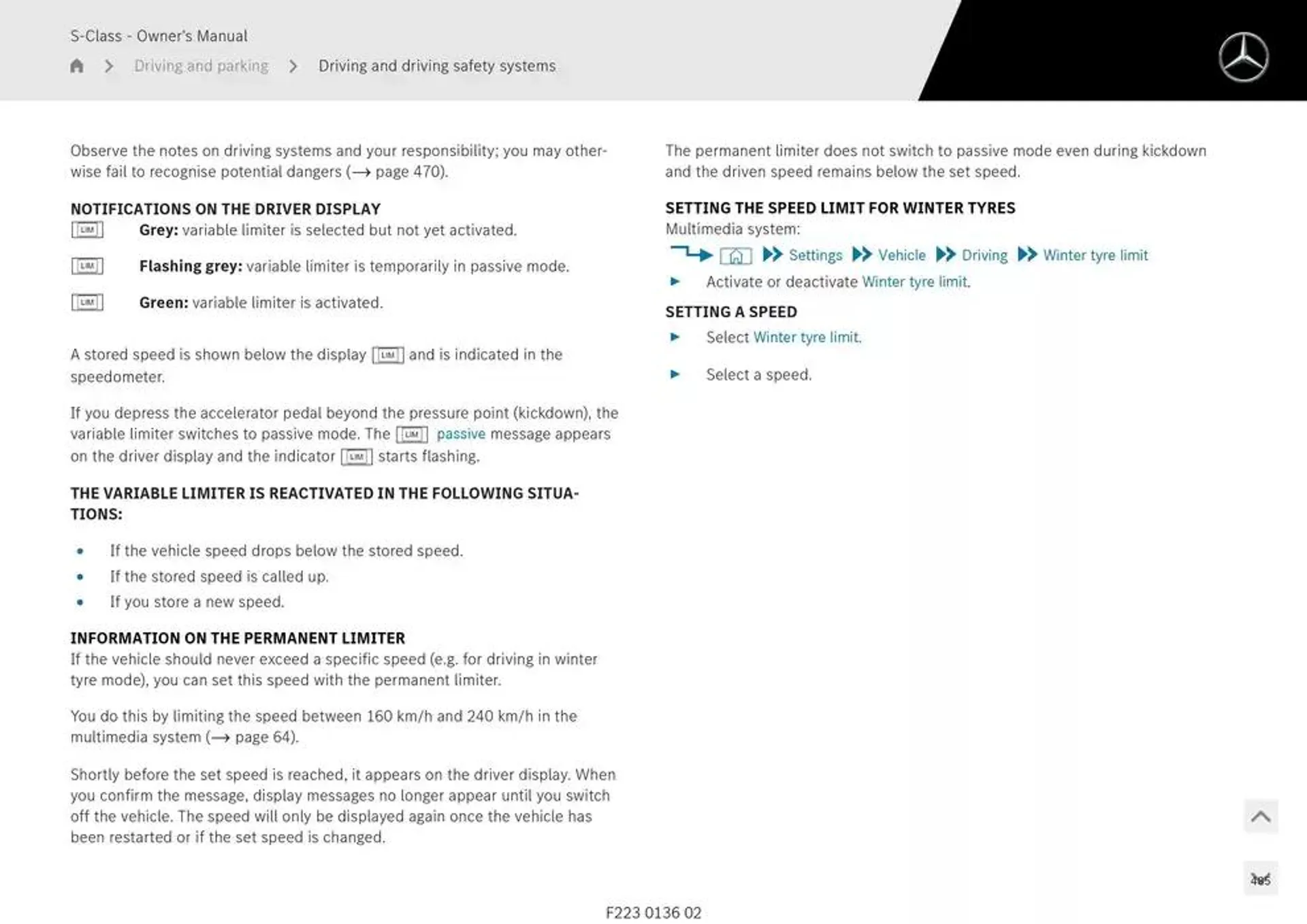 S-Class Saloon Long from 14 January to 30 April 2025 - Offers page 372
