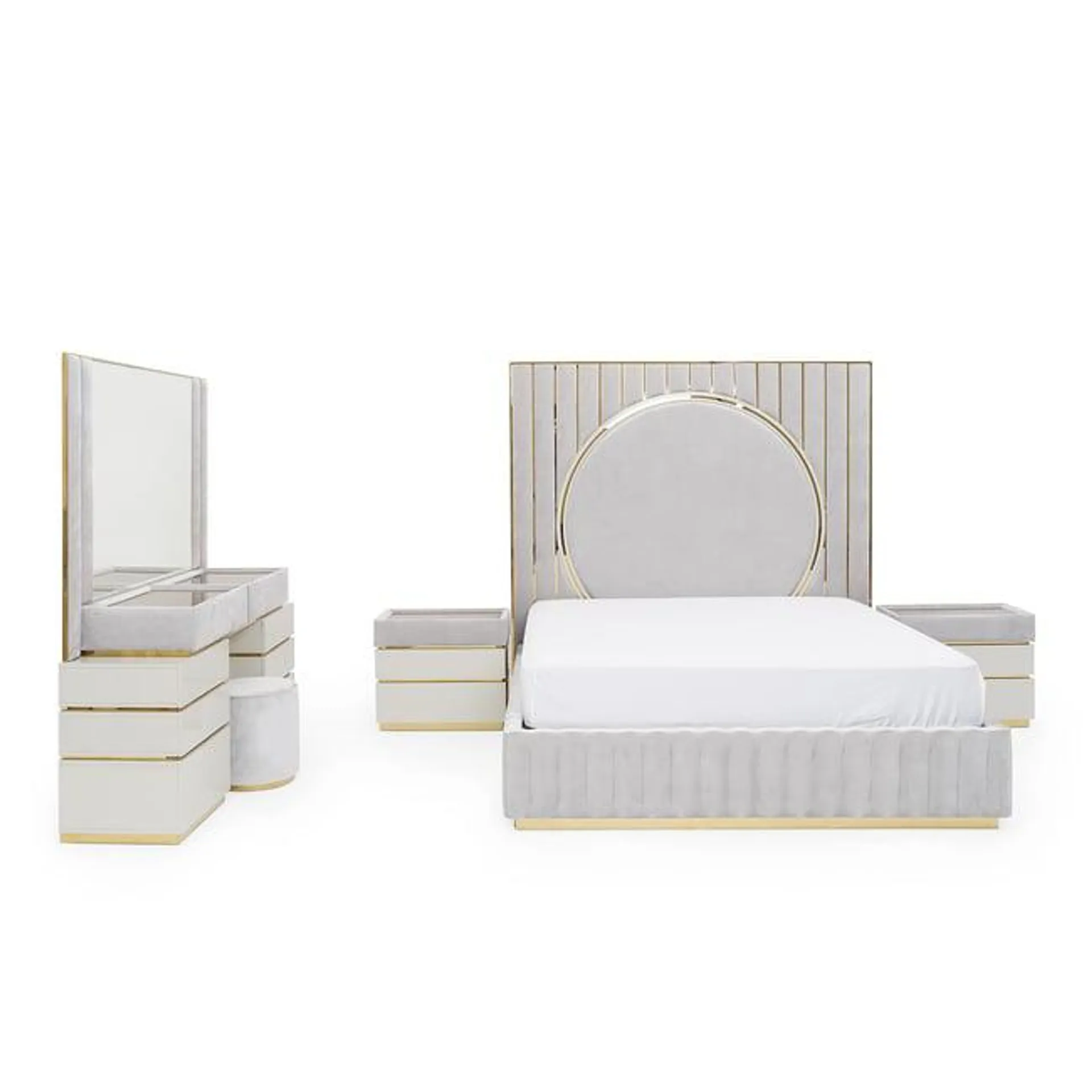 heafield 6 pc bedroom set 180x200 cm