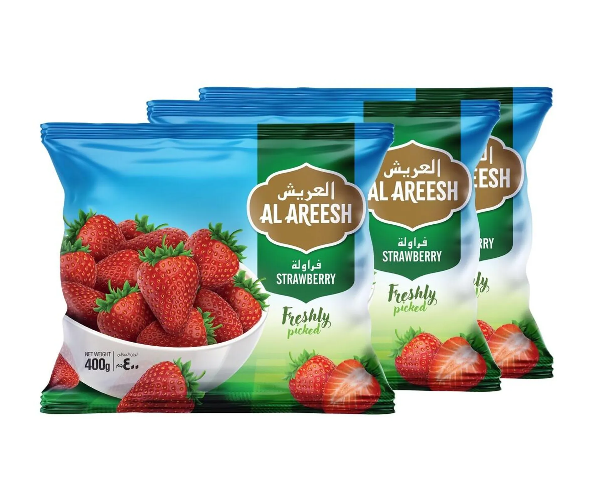 Al Areesh Strawberry 3X400Gm