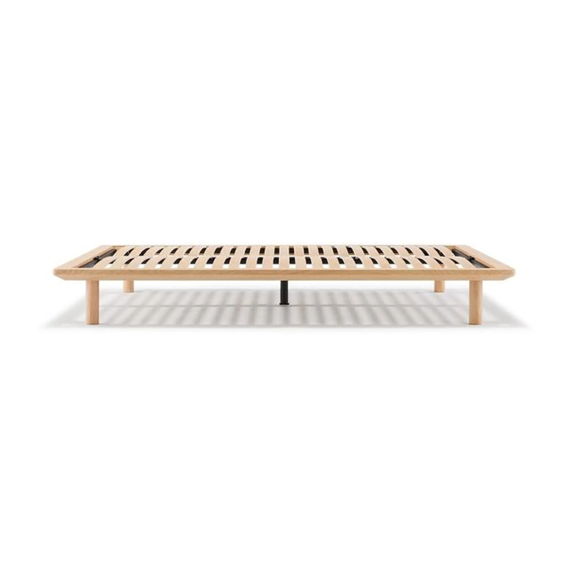 Oak Wooden Bed frame, W 171 x D 202 x H5.5 cm, Queen