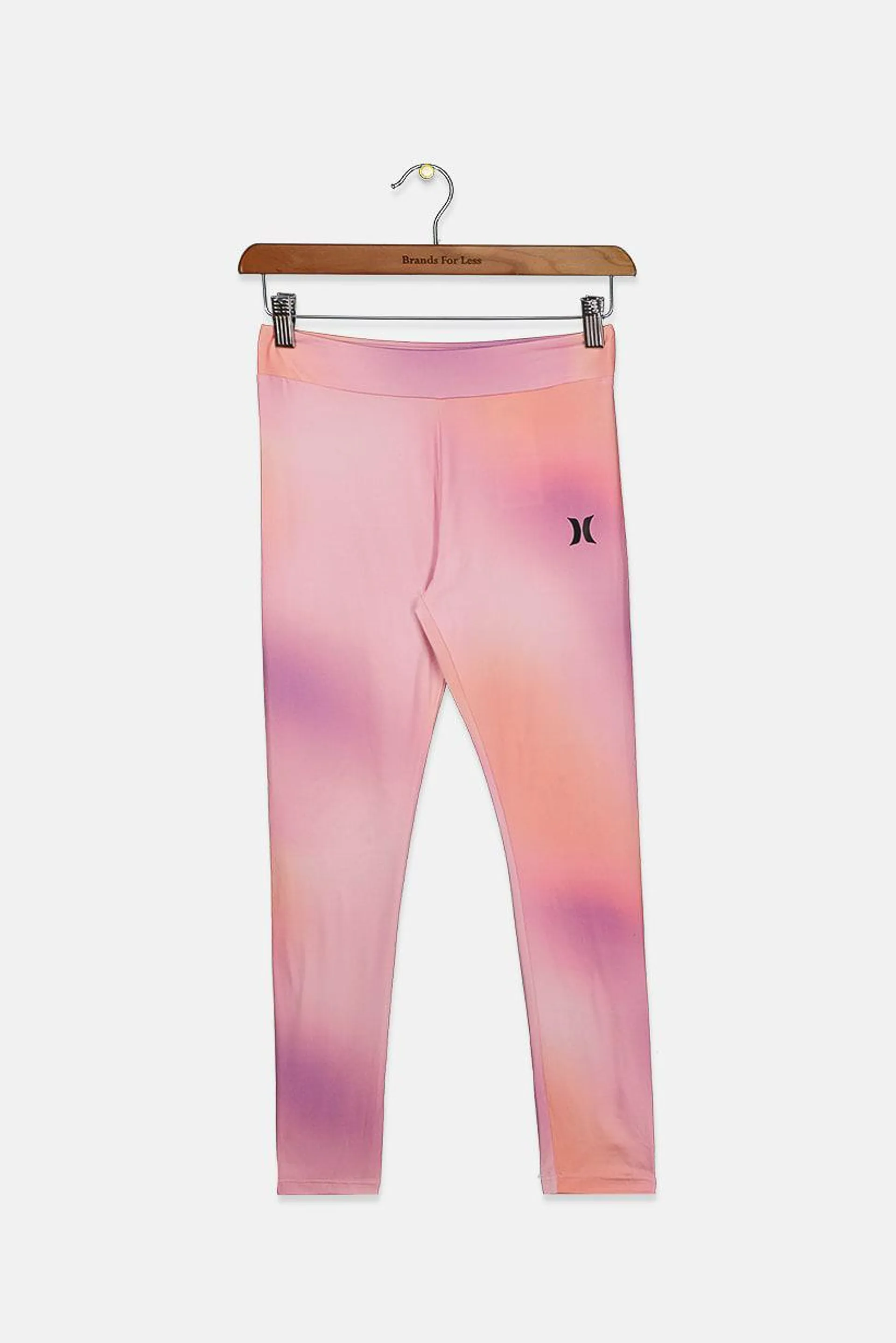 Kids Girl Sportwear Fit Tie Dye Leggings, Pink Combo