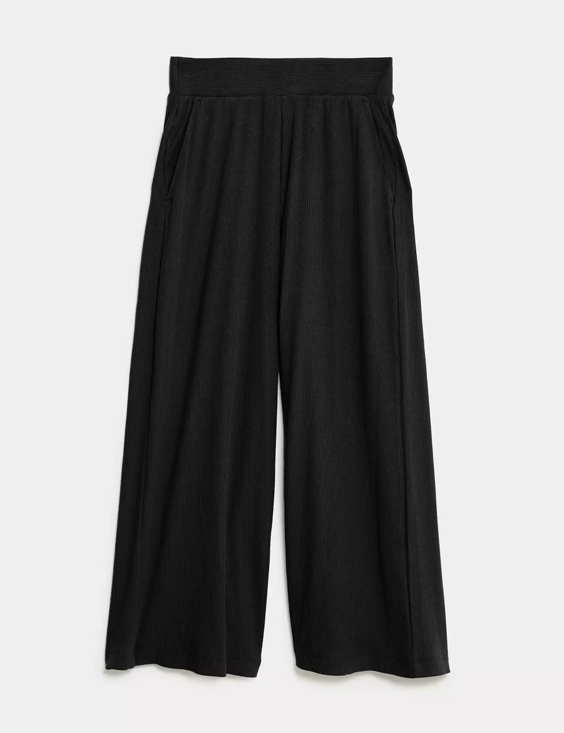 Jersey Wide Leg Ankle Grazer Culottes