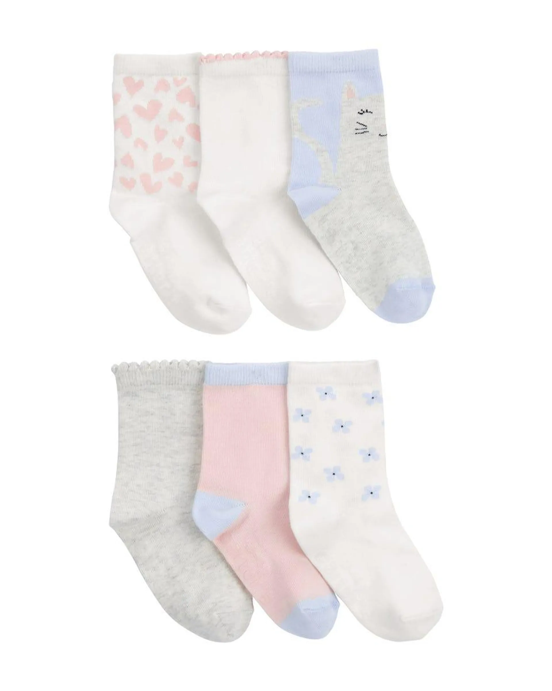 6-Pack Printed Socks