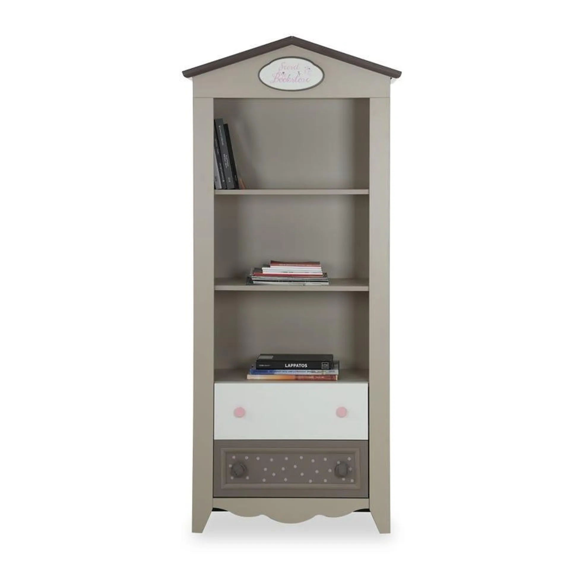 Houses 2-drawer Bookcase - Grey