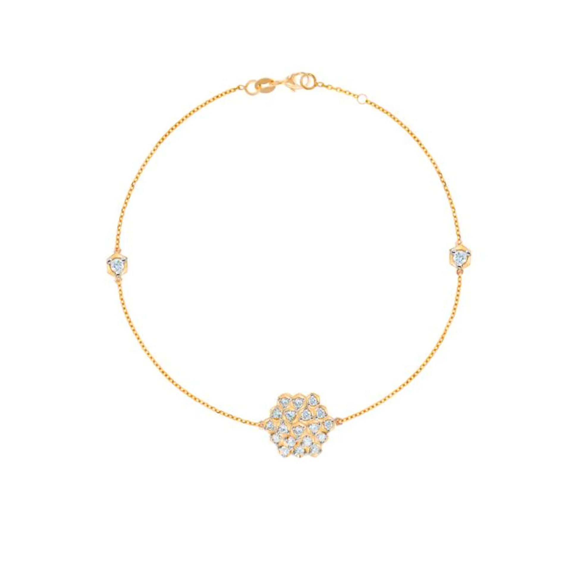 Pyramid Single Motif Bracelet 18K Rose Gold