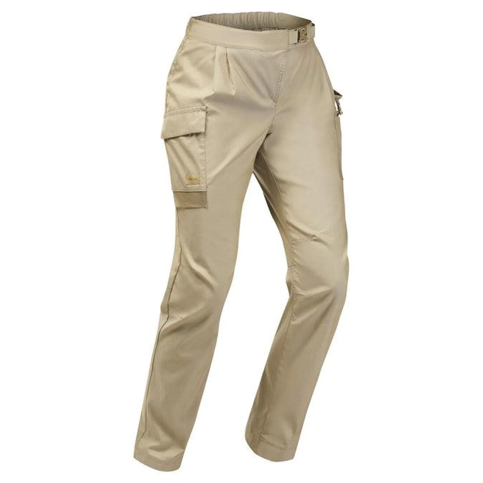 Women's Desert Trekking Anti-UV Trousers Desert 900 - beige