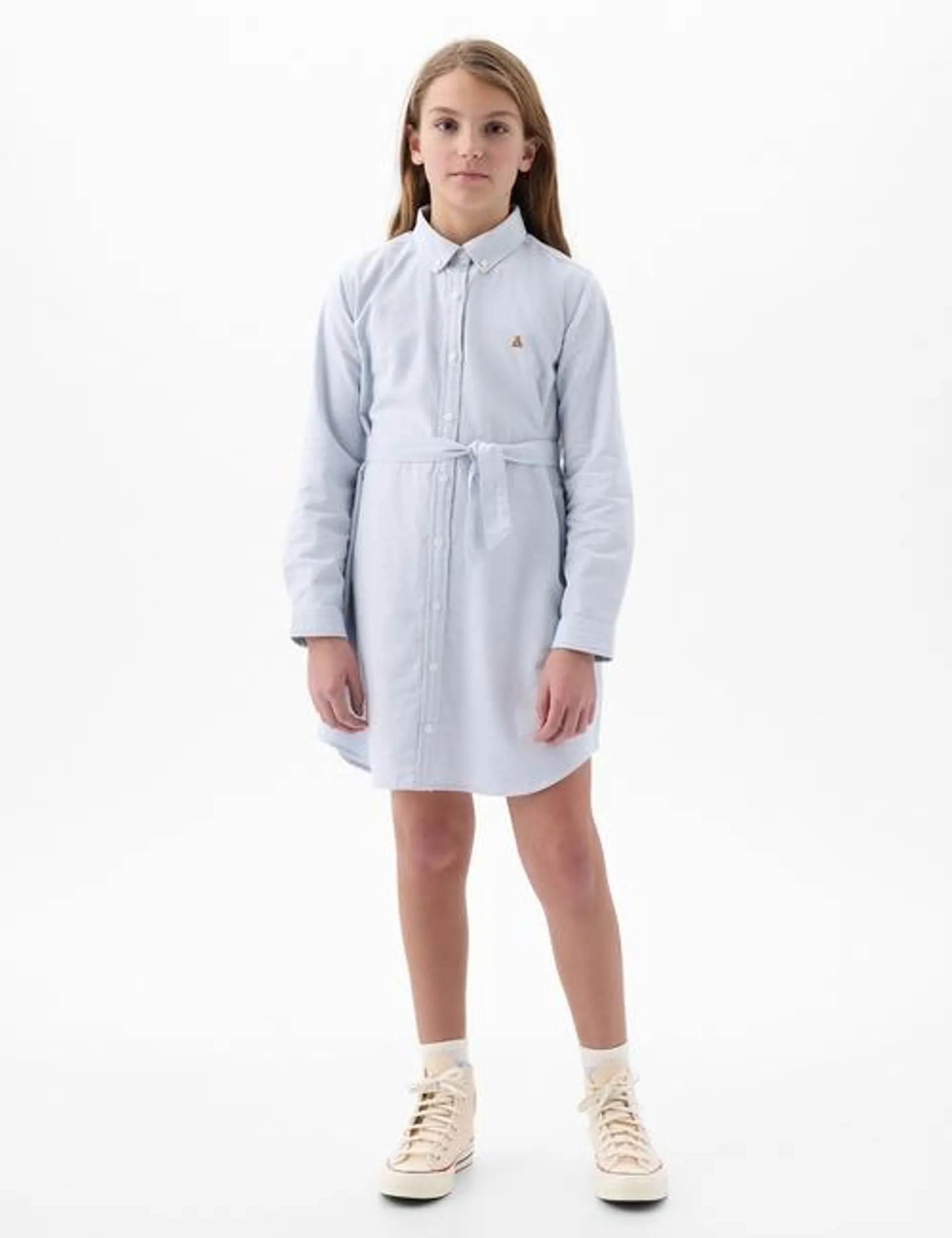 Kids Belted Shirtdress