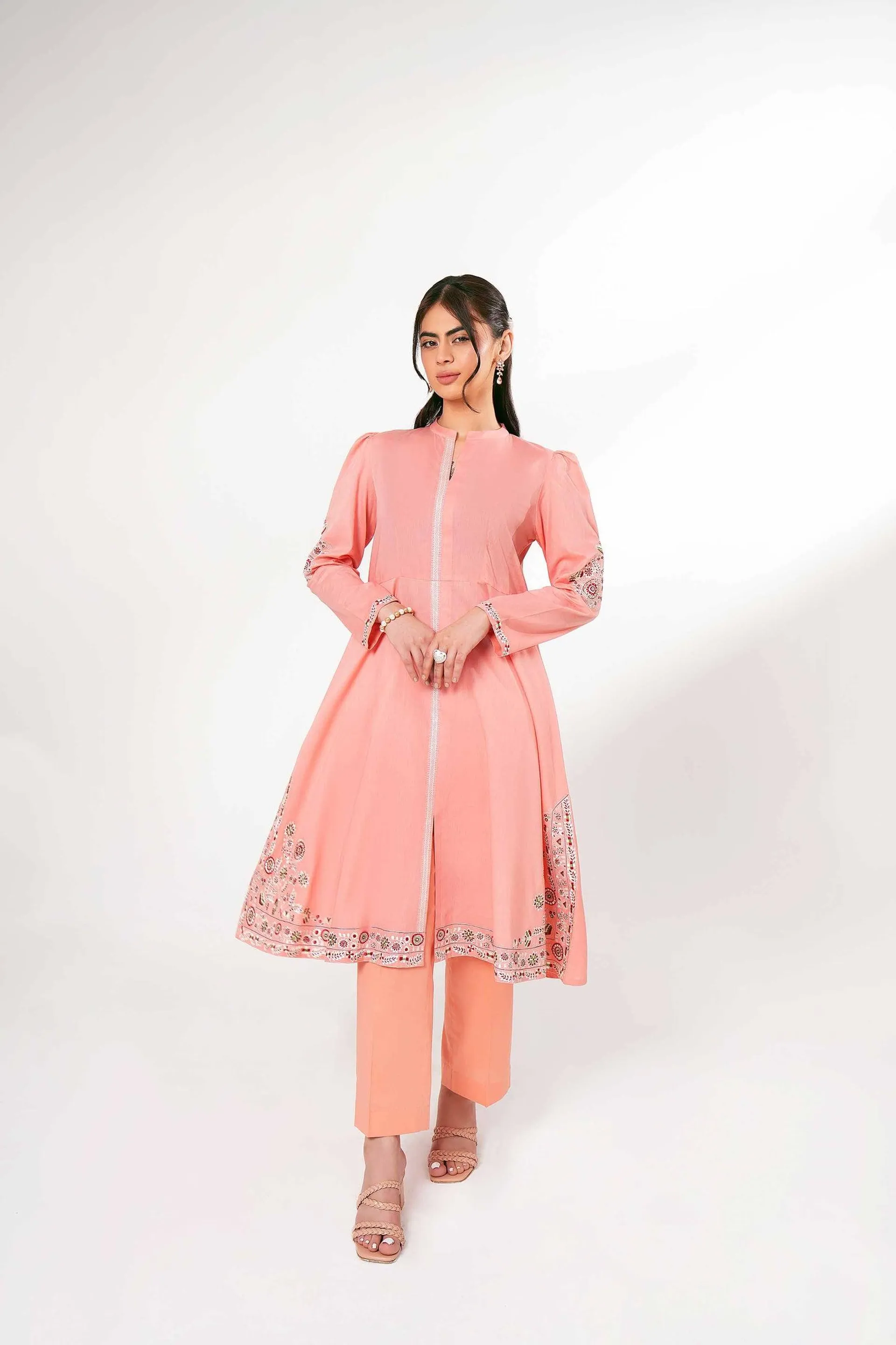 2 Piece - Embroidered Suit - PE24-66