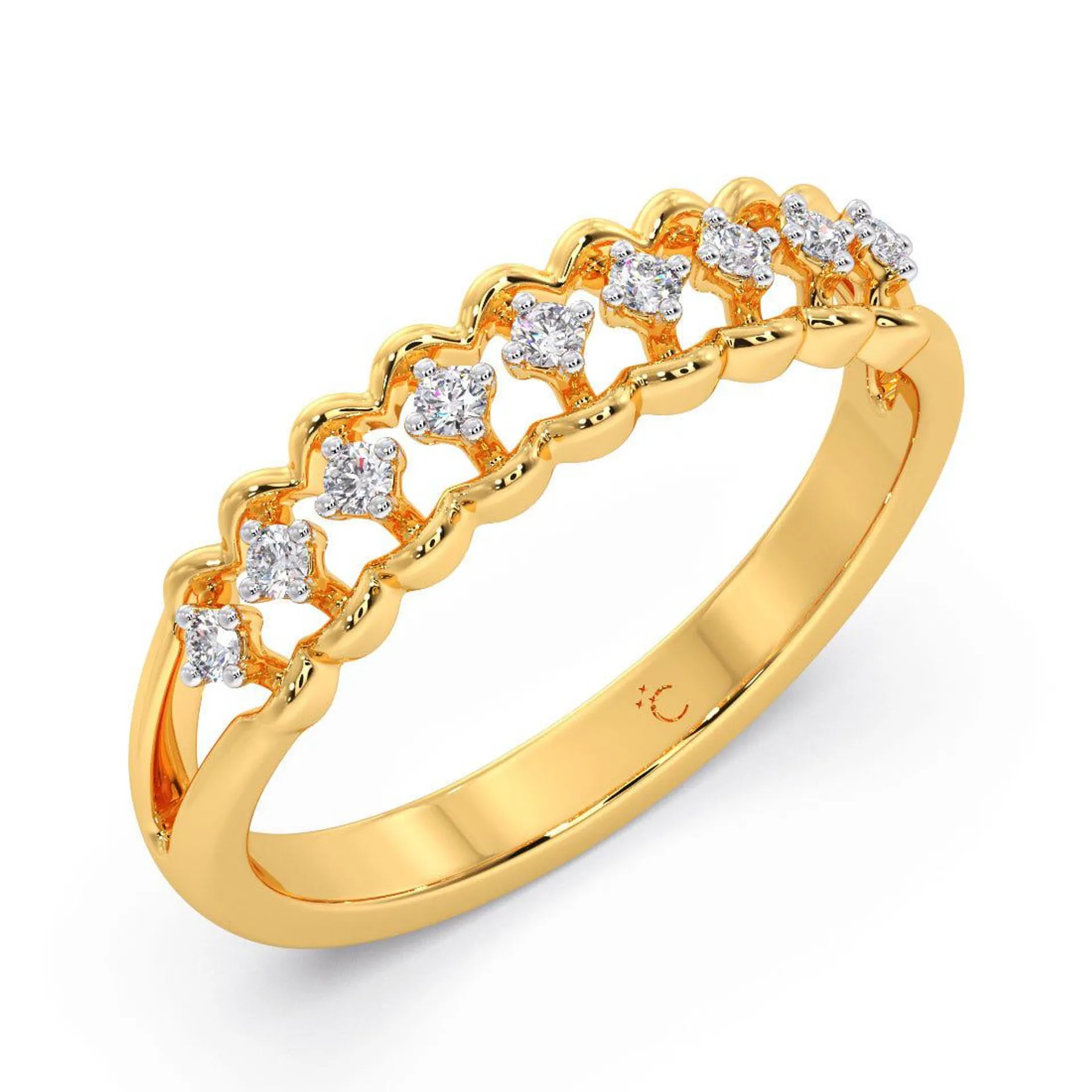 Half Eternity Diamond Ring