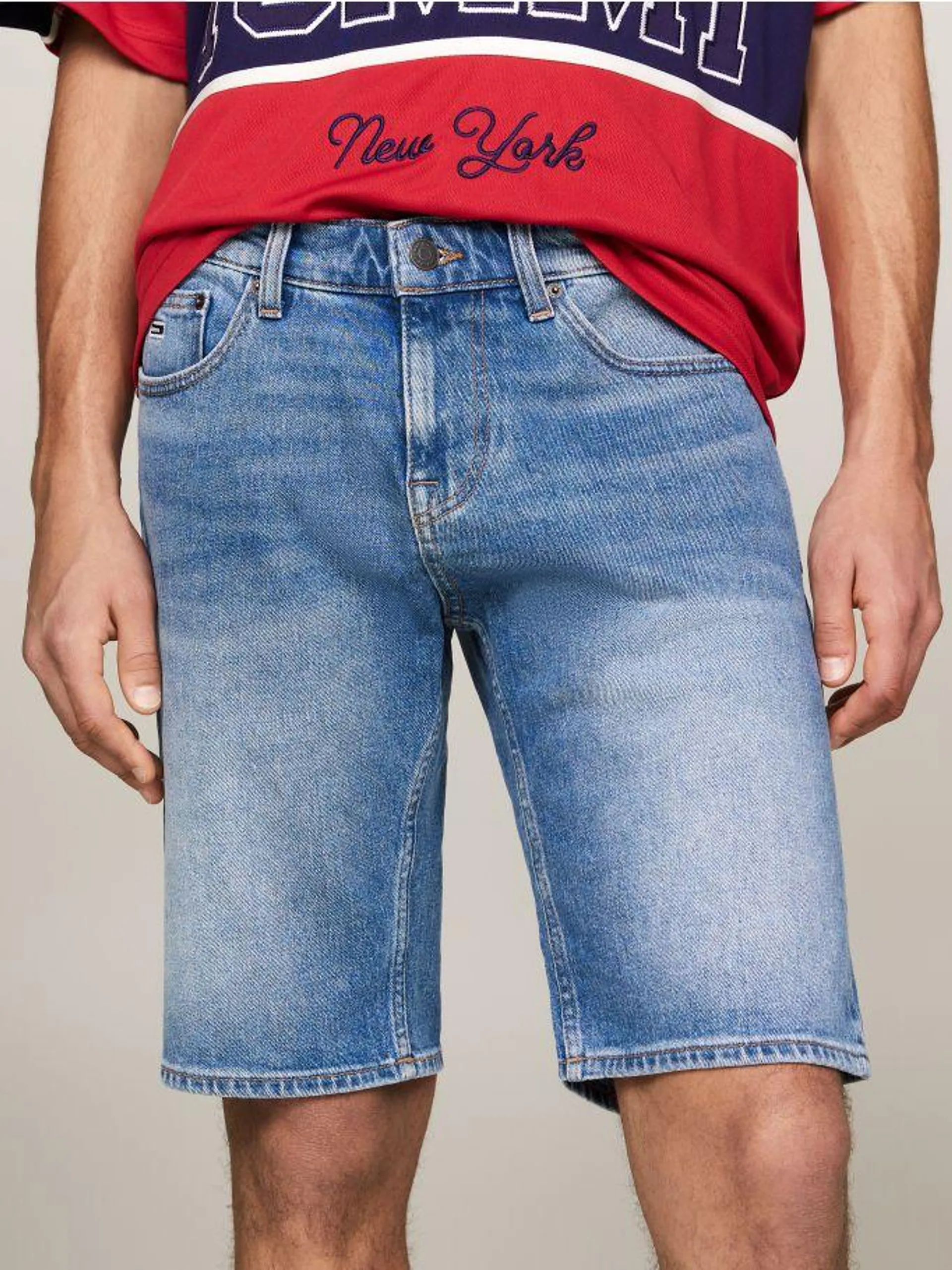 Scanton Faded Denim Shorts