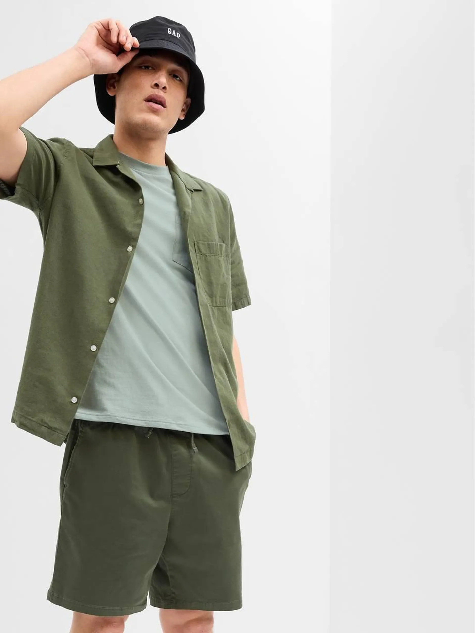 Linen-Cotton Vacay Shirt